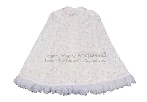Comme des Garcons Comme Des Garcons White vintage patterned cloak design top Size XS / US 0-2 / IT 36-38 - 3 Thumbnail