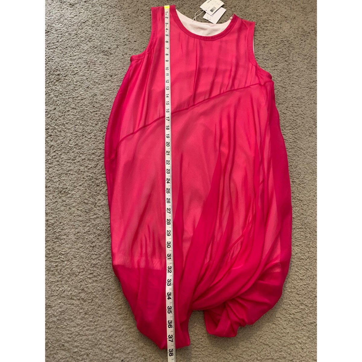Helmut Lang HELMUT LANG PINK BUBBLE SILK DRESS Size S / US 4 / IT 40 - 14 Thumbnail