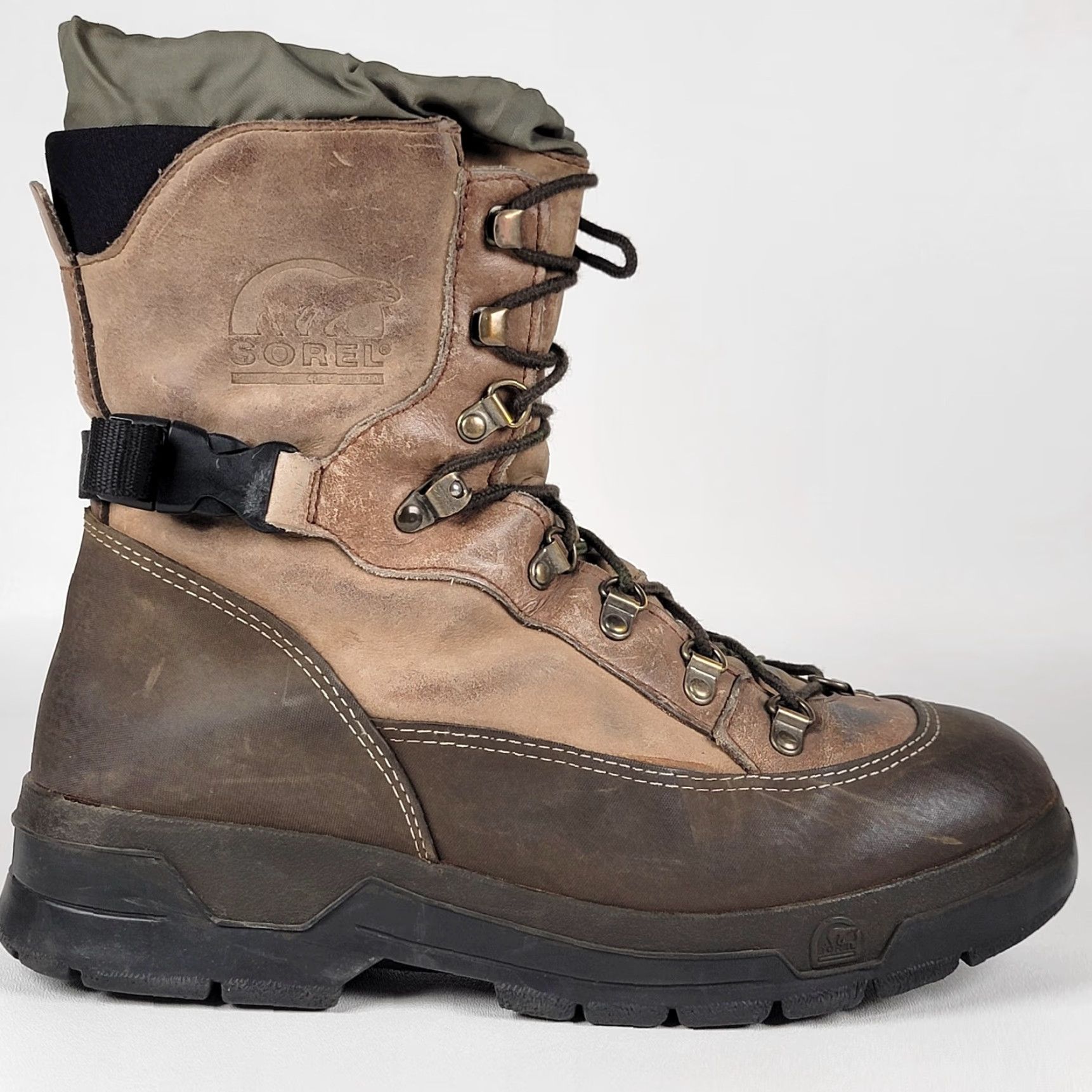 SOREL Sorel Boots Conquest Insulated Brown Buckle Women 9 M Snow Boot Mid-Calf Casual Winter Leather Size US 9 / IT 39 - 4 Thumbnail