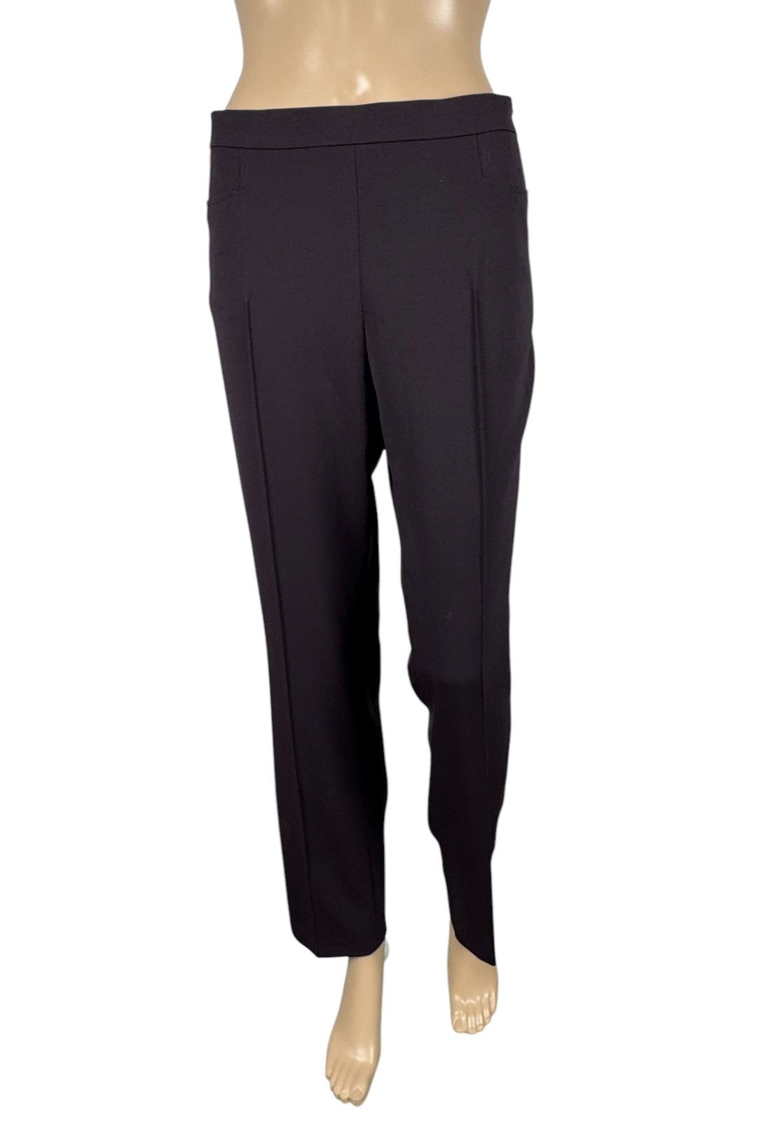 Akris Akris Punto Wool-Polyester Dress Pants Purple size IT44 US8 Size 30" / US 8 / IT 44 - 2 Thumbnail