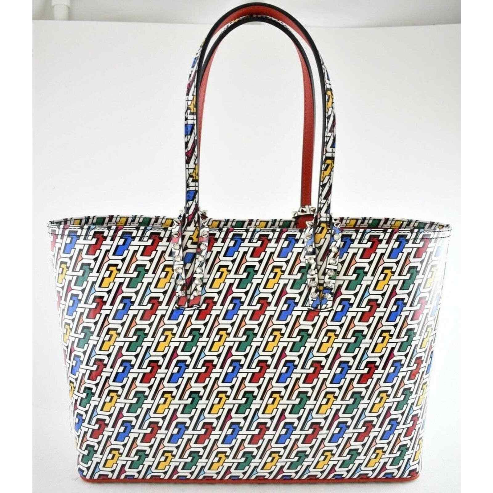 Christian Louboutin Christian Louboutin 3D Logo Leather Red Tote Shoulder Bag Size ONE SIZE - 2 Thumbnail