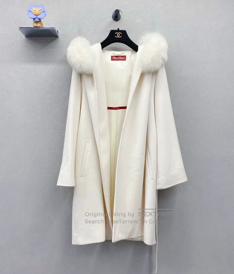 Other Max Mara White Wool Coat Size XXS / US 00 / IT 34 - 1 Thumbnail