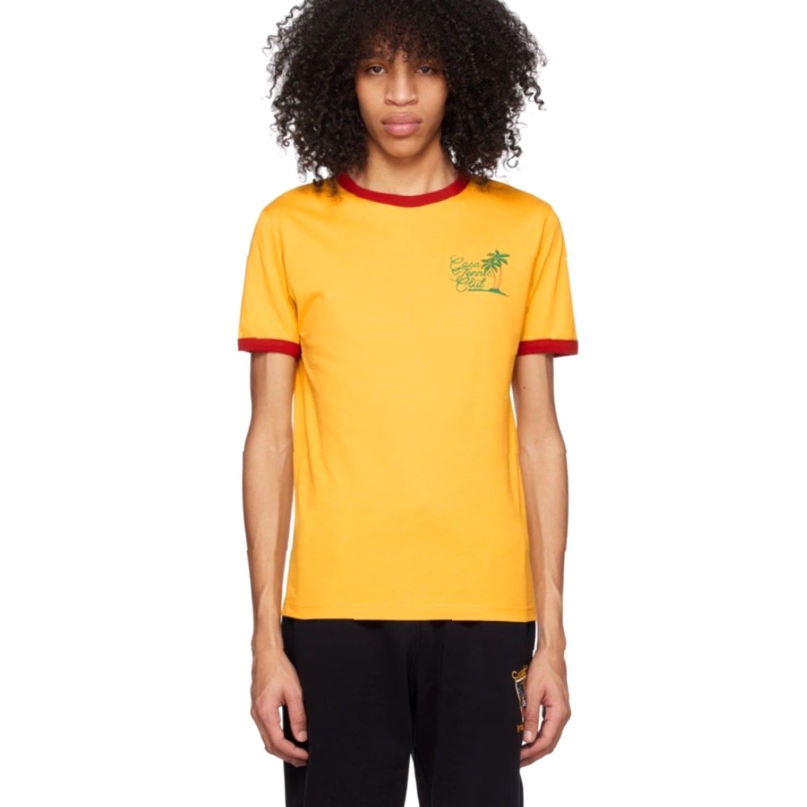 Casablanca Casablanca Casa Tennis Club T-Shirt Yellow Adult Small Short Sleeve Crew Neck Sports Mens Size US S / EU 44-46 / 1 - 2 Thumbnail