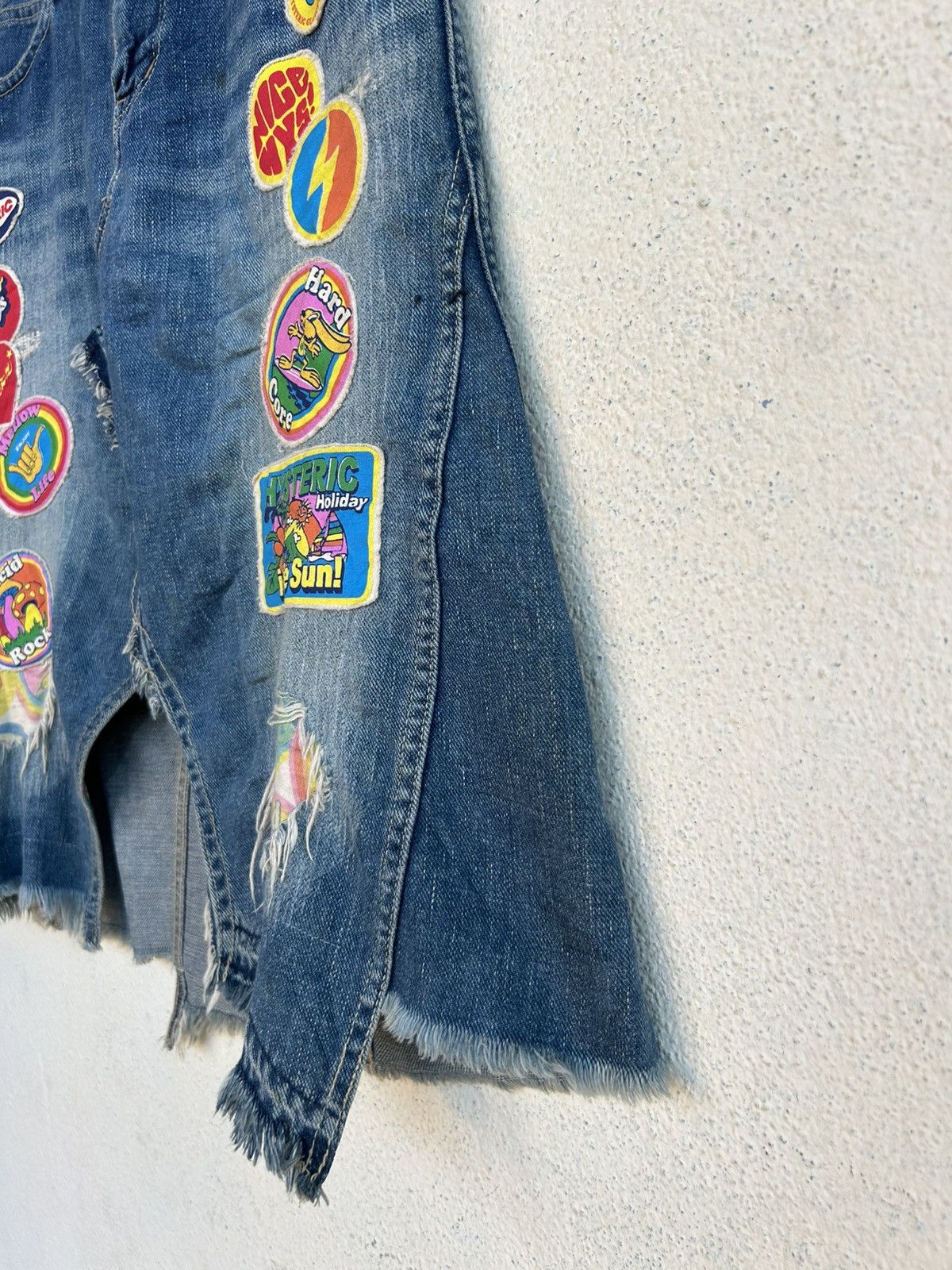 Hysteric Glamour Kinky Jeans Patchworks Denim Skirt Size 30" / US 8 / IT 44 - 3 Thumbnail