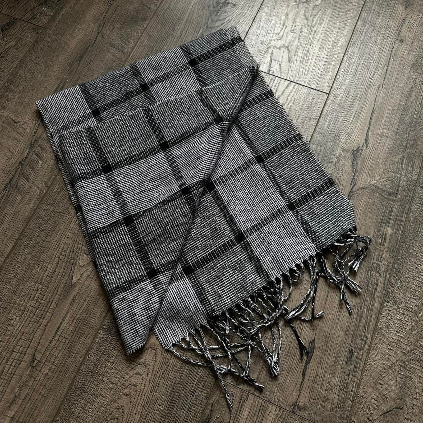 Vintage Vintage 80s Wool Plaid Gingham English Tassel Scarf Wrap Size ONE SIZE - 8 Thumbnail