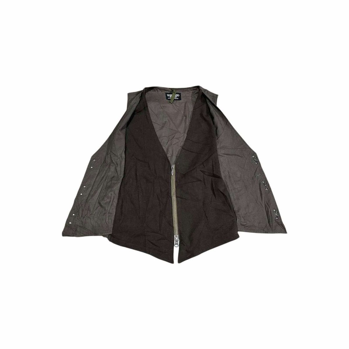 If Six Was Nine × Japanese Brand × Tornado Mart 🔥Y2K Archive Tornado Mart Studded Vest Double Layer Cardigan Size US M / EU 48-50 / 2 - 2 Thumbnail