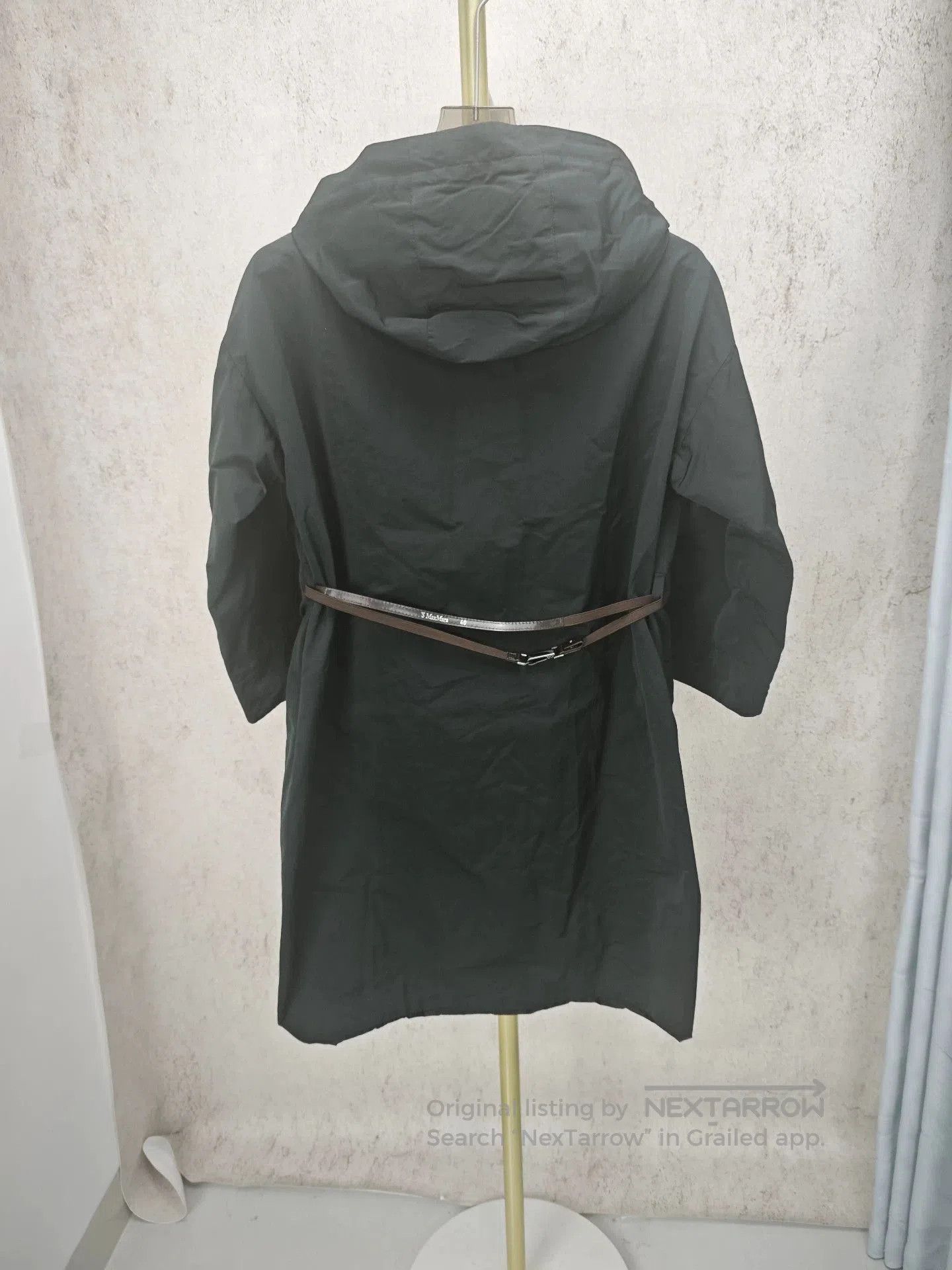 Emporio Armani gray hooded trench coat from MaxMara. Size US M / EU 48-50 / 2 - 7 Thumbnail
