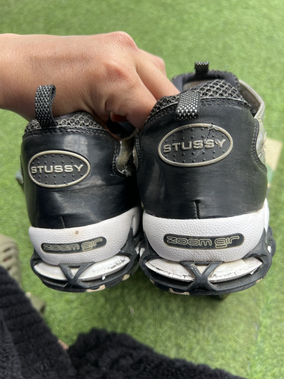 Nike × Stussy Stussy x Nike Air Zoom Spiridon Cage 2 Pure Plati CU1854-001 Size US 11 / EU 44 - 5 Thumbnail