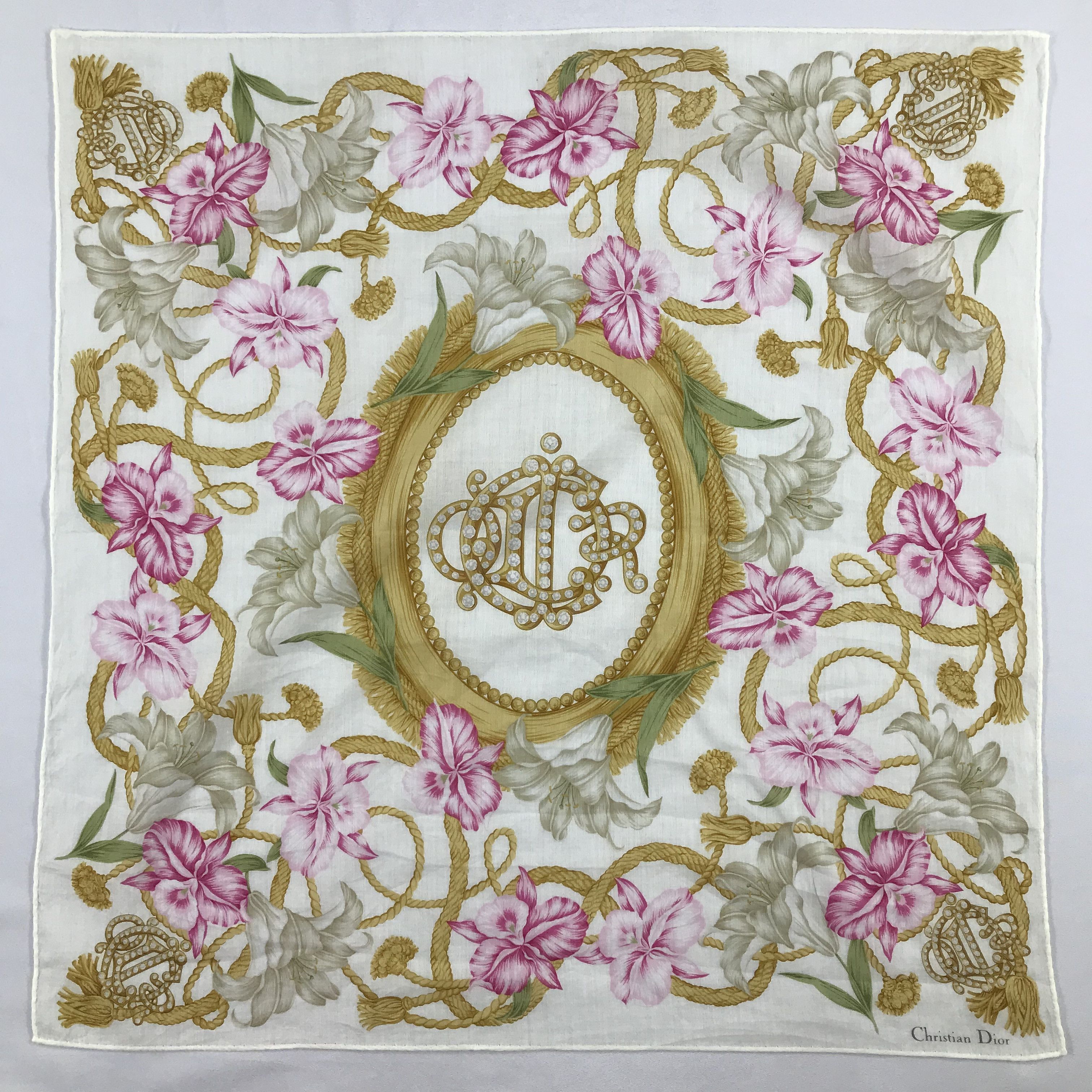 Vintage Christian Dior Bandana / Handkerchief / Neckerchief - S2426 Size ONE SIZE - 1 Thumbnail