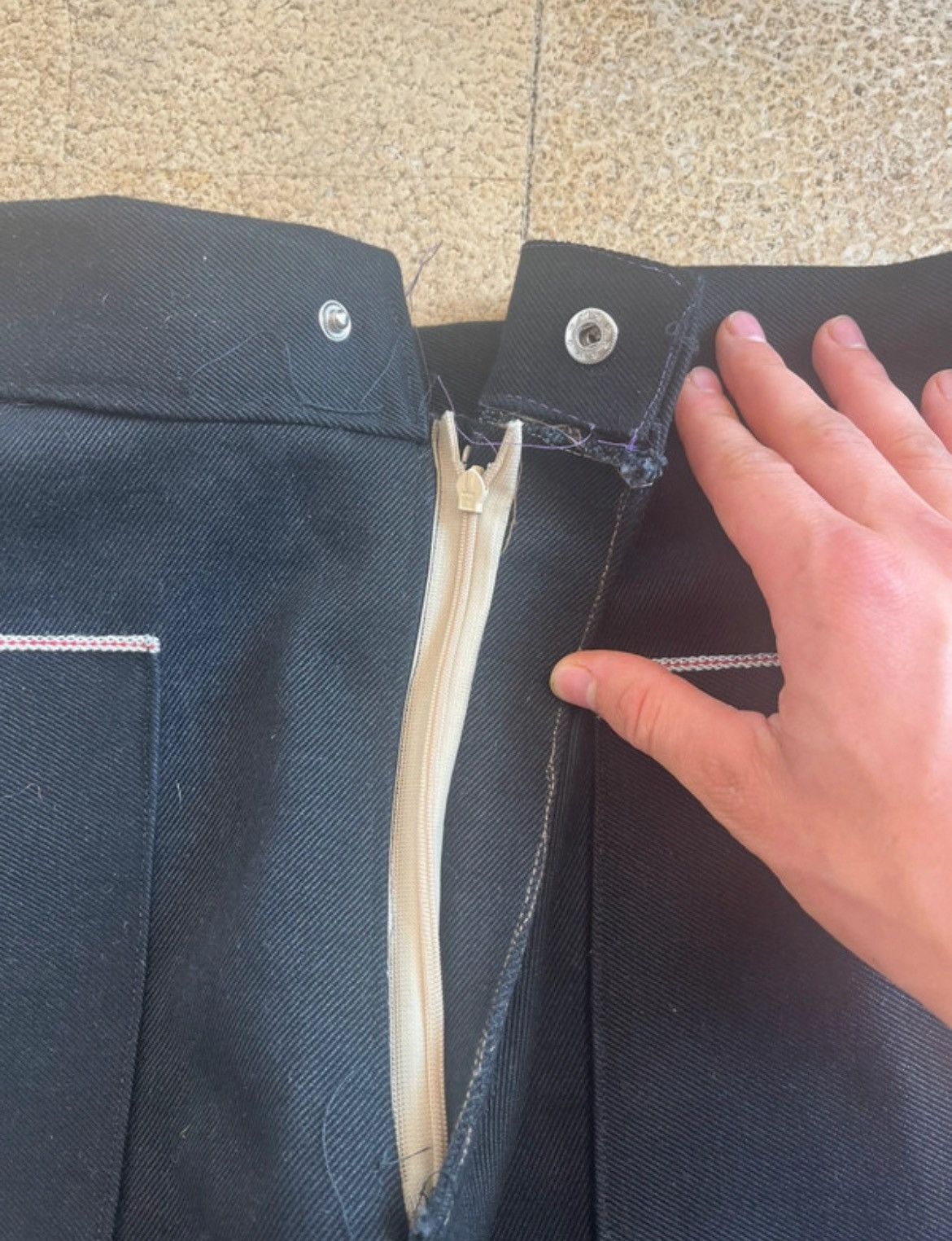 Other Raw Selvedge denim 21 oz /streetwear/japanese black selvedge Size US 33 - 3 Thumbnail