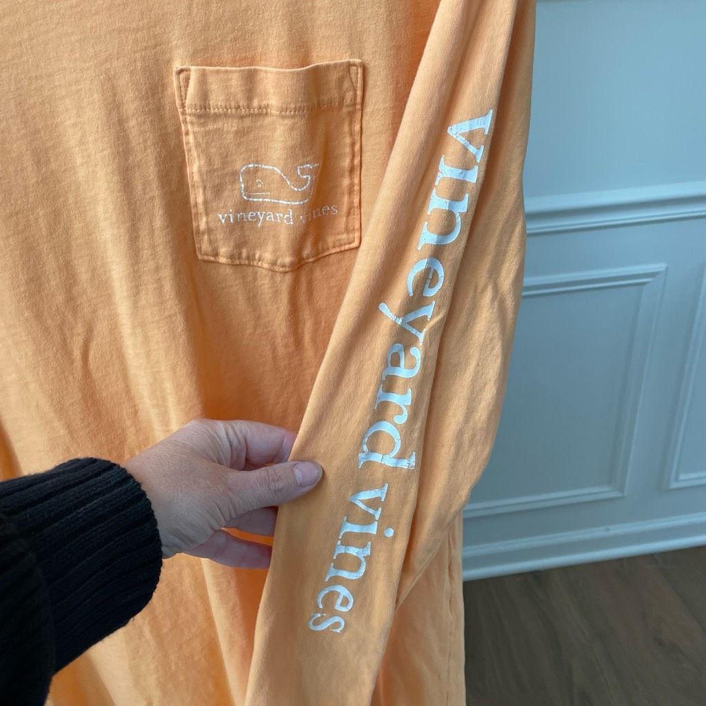 Vineyard Vines Vineyard Vines Long Sleeve Pocket Tee Whale Orange M Size US M / EU 48-50 / 2 - 5 Thumbnail