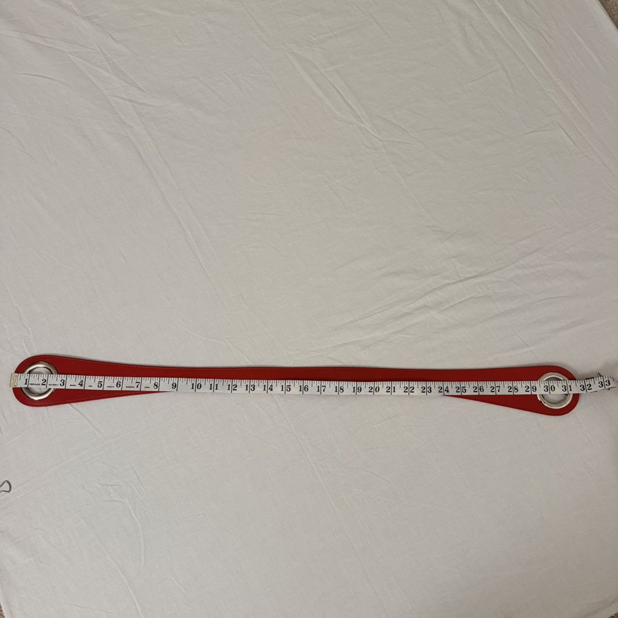 Other Y2K Red Patent Wide Belt Silver Grommet Statement Italy Size ONE SIZE - 11 Thumbnail