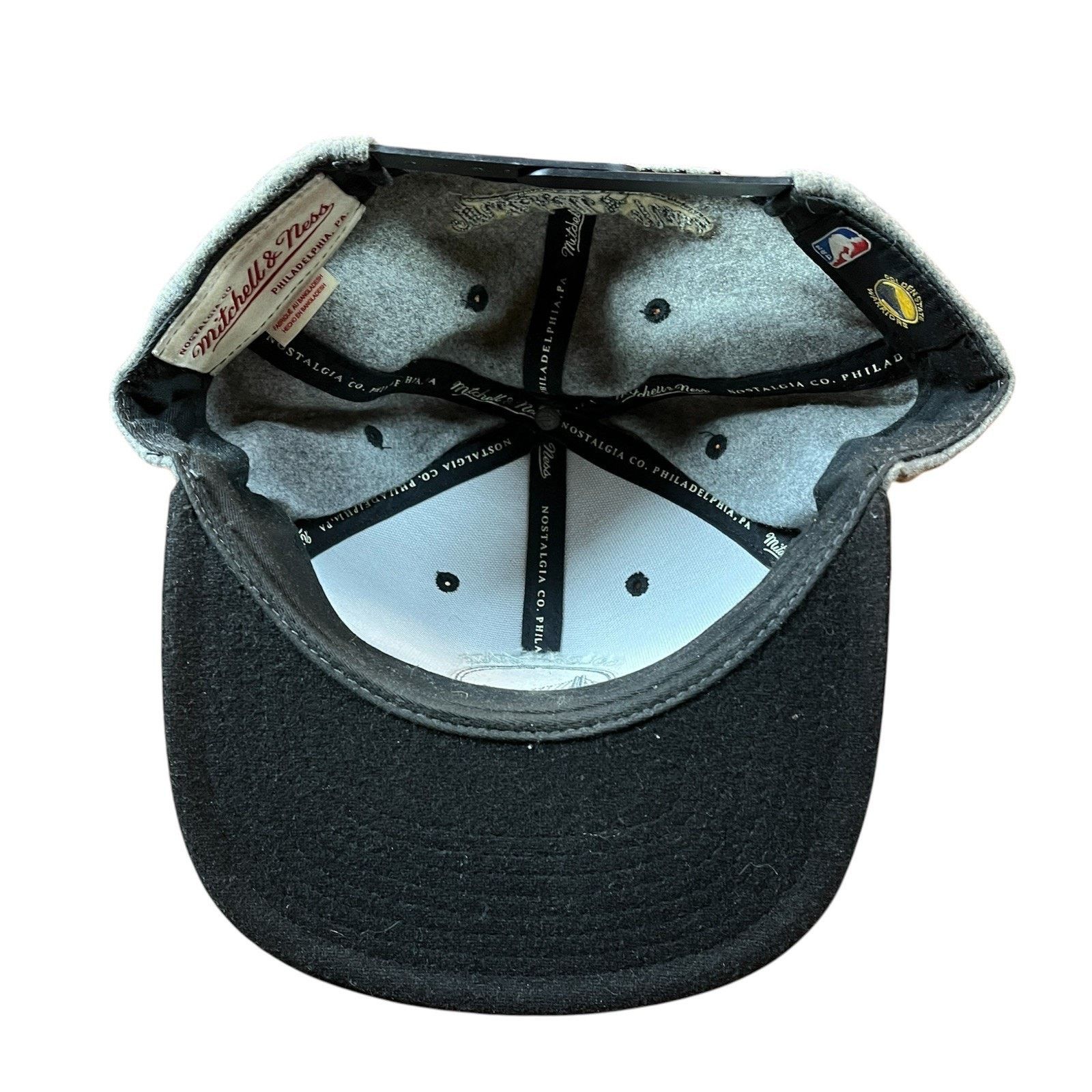 Mitchell & Ness Golden State Warriors Mitchell & Ness Gray Wool Blend Hat Size ONE SIZE - 3 Thumbnail