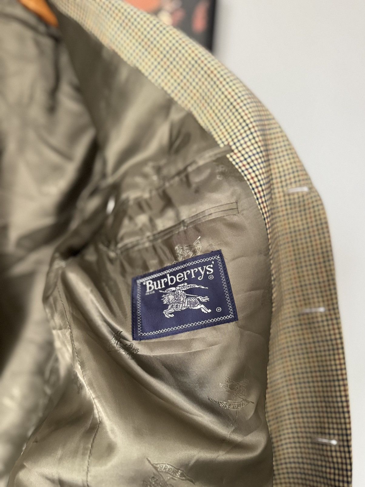 Burberry Burberrys vintage blazer retro suit basic Size 54R - 10 Thumbnail