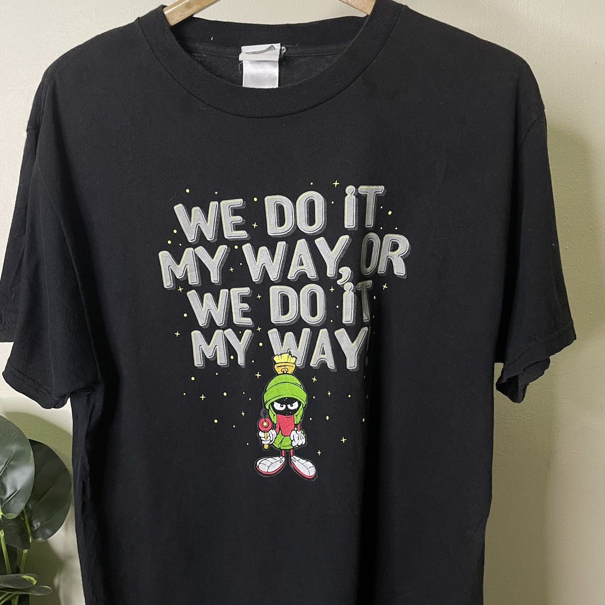 Cartoon Network × Vintage × Warner Bros Vintage 1990s Warner Bros Marvin The Martian Looney Tunes T Size US M / EU 48-50 / 2 - 2 Thumbnail