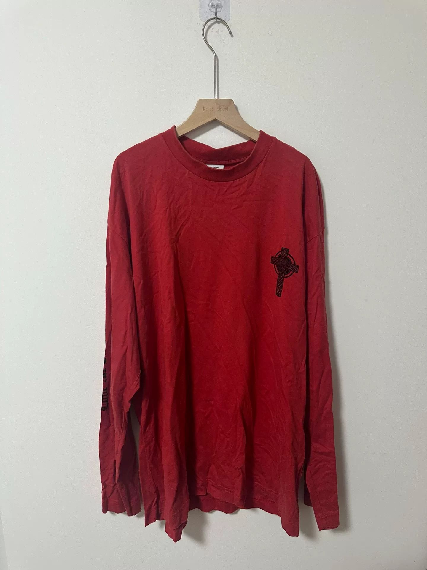 Vetements Vetements Long Sleeve Shirt with Embroidery Size US M / EU 48-50 / 2 - 1 Thumbnail