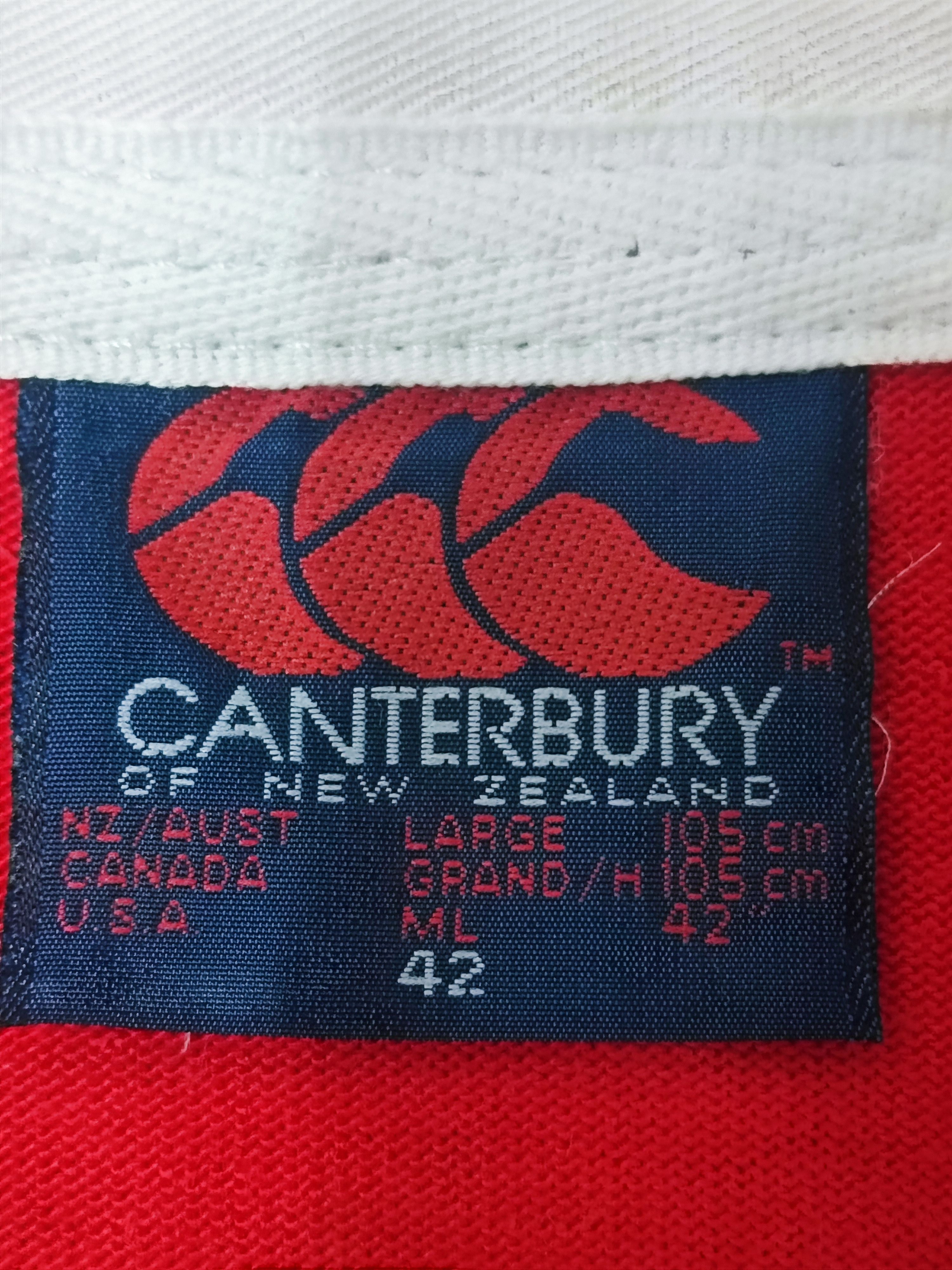 Canterbury of New Zealand × Vintage Vintage 80's/90's Canterbury Multicolour Striped Rugby Shirt Size US L / EU 52-54 / 3 - 9 Thumbnail
