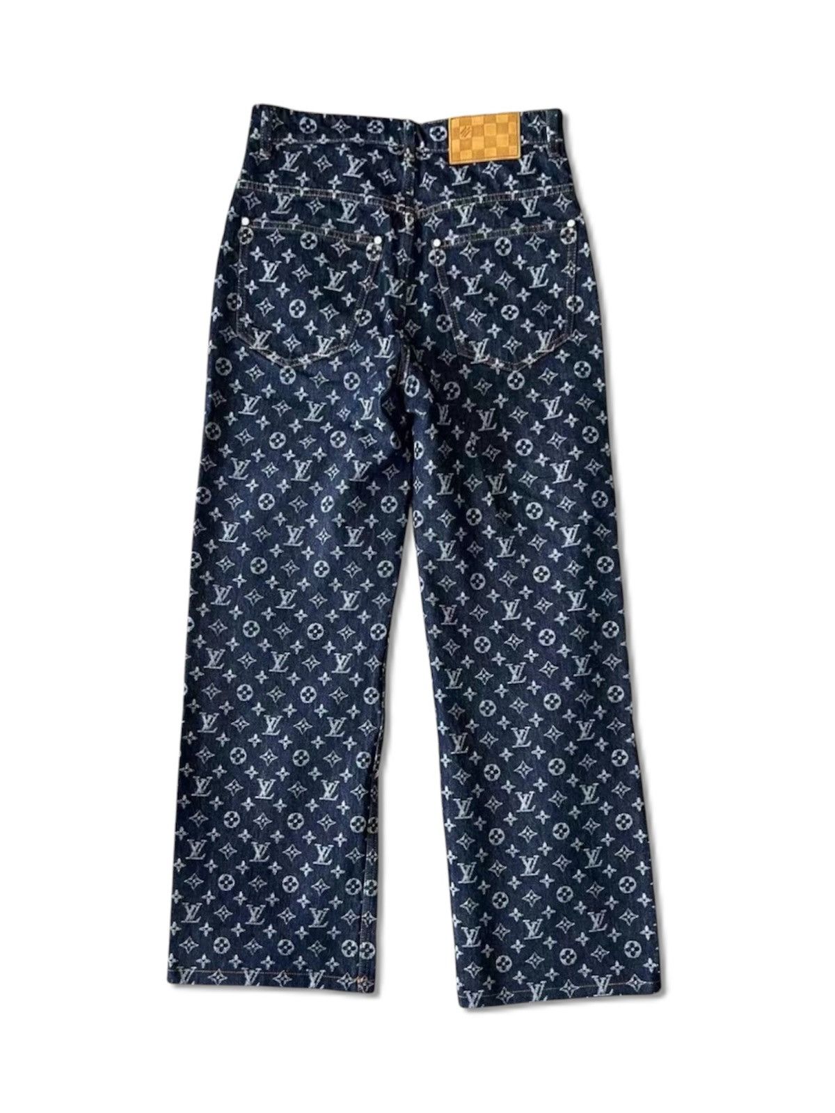 Louis Vuitton Louis Vuitton x Timberland 31 Monogram Denim Jeans Size US 31 - 3 Thumbnail