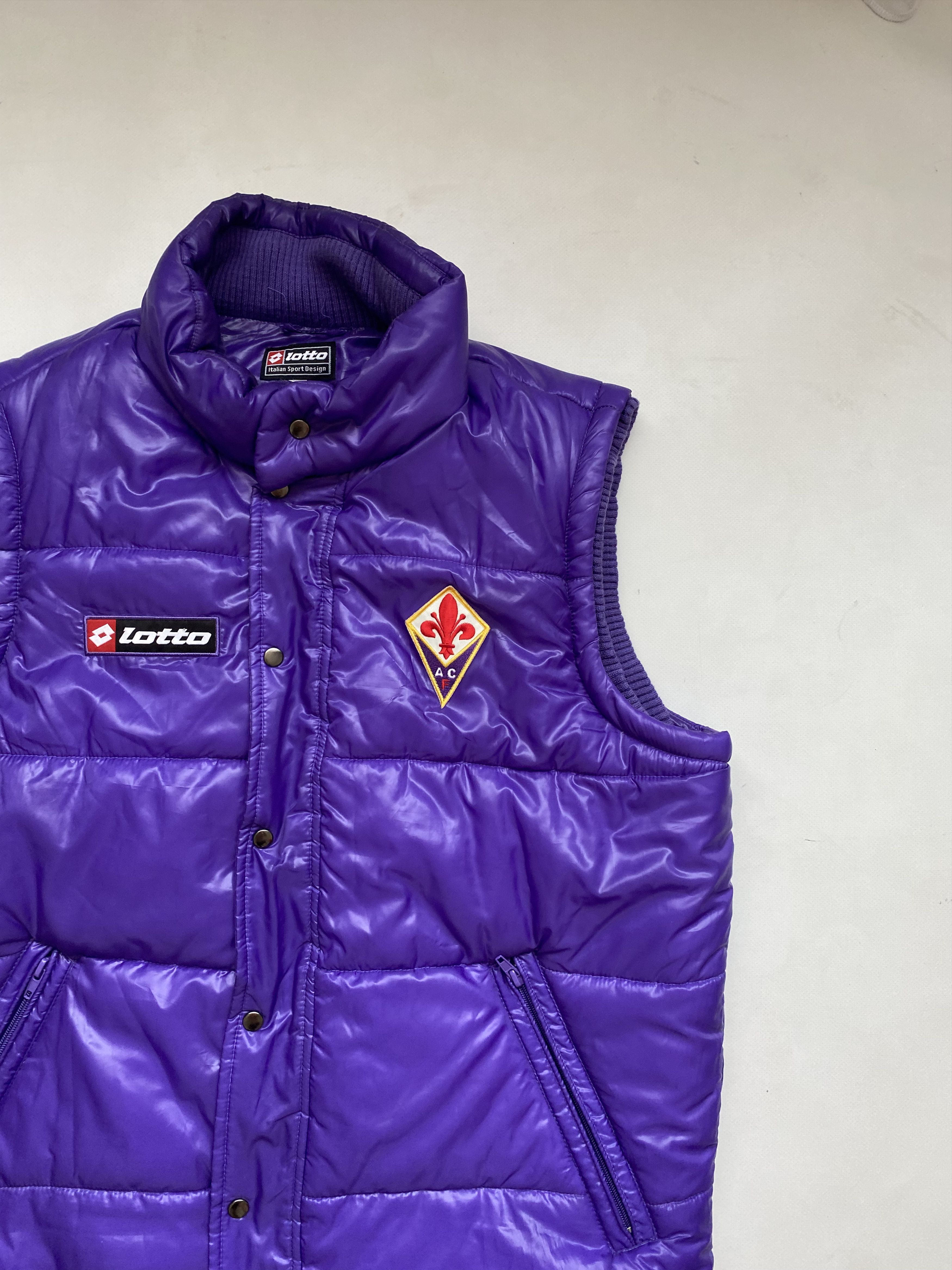 Lotto Sport Very rare Fiorentina lotto down vest football soccer jacket Size US L / EU 52-54 / 3 - 2 Thumbnail