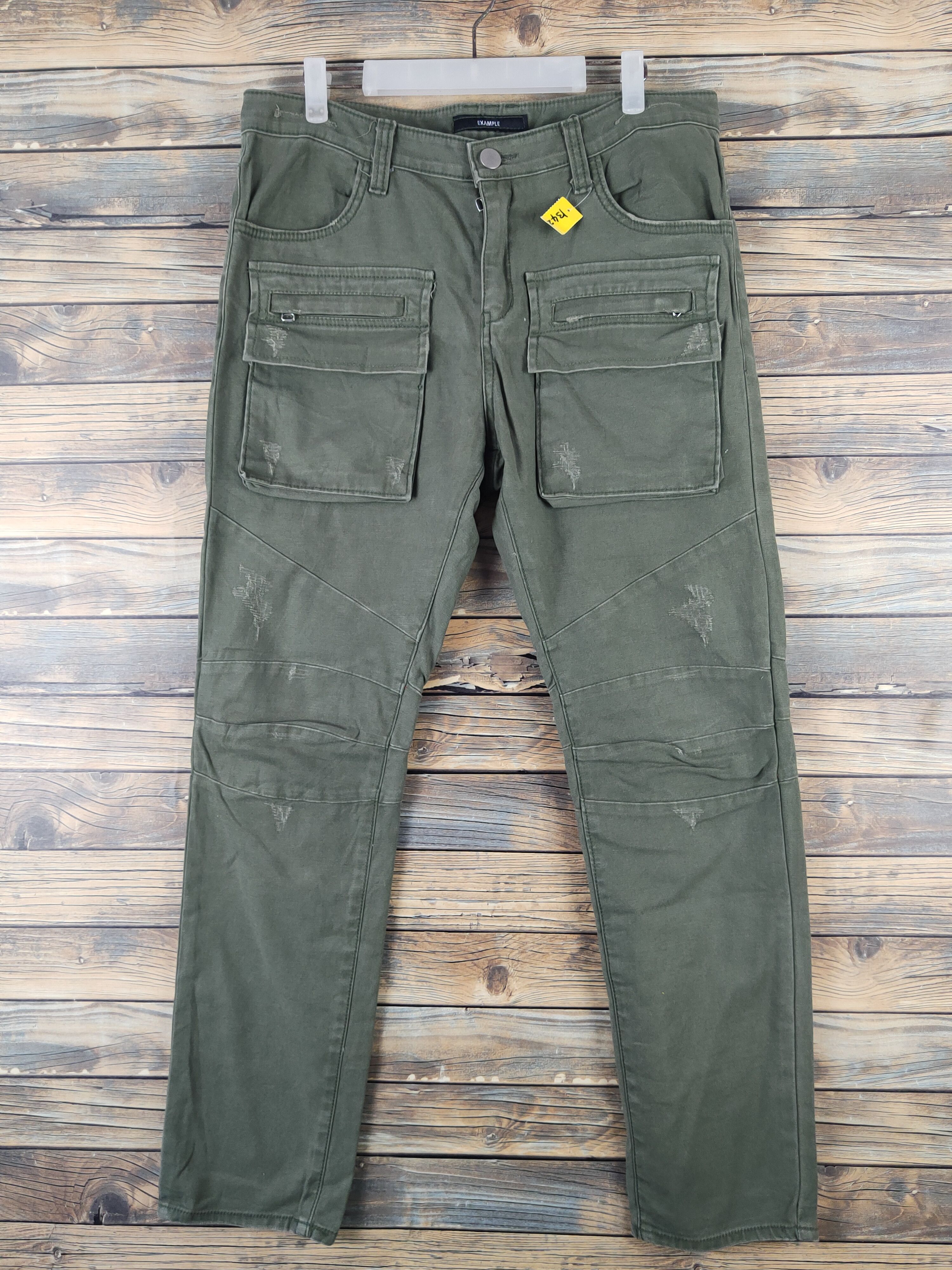 Japanese Brand DL Example bush Green Multipocket Tactical Cargo Pants #1342 Size US 33 - 1 Thumbnail