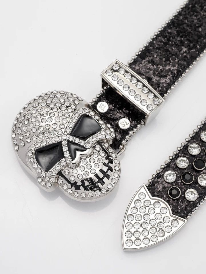 Japanese Brand Rhinestone skull belt Size ONE SIZE - 5 Thumbnail