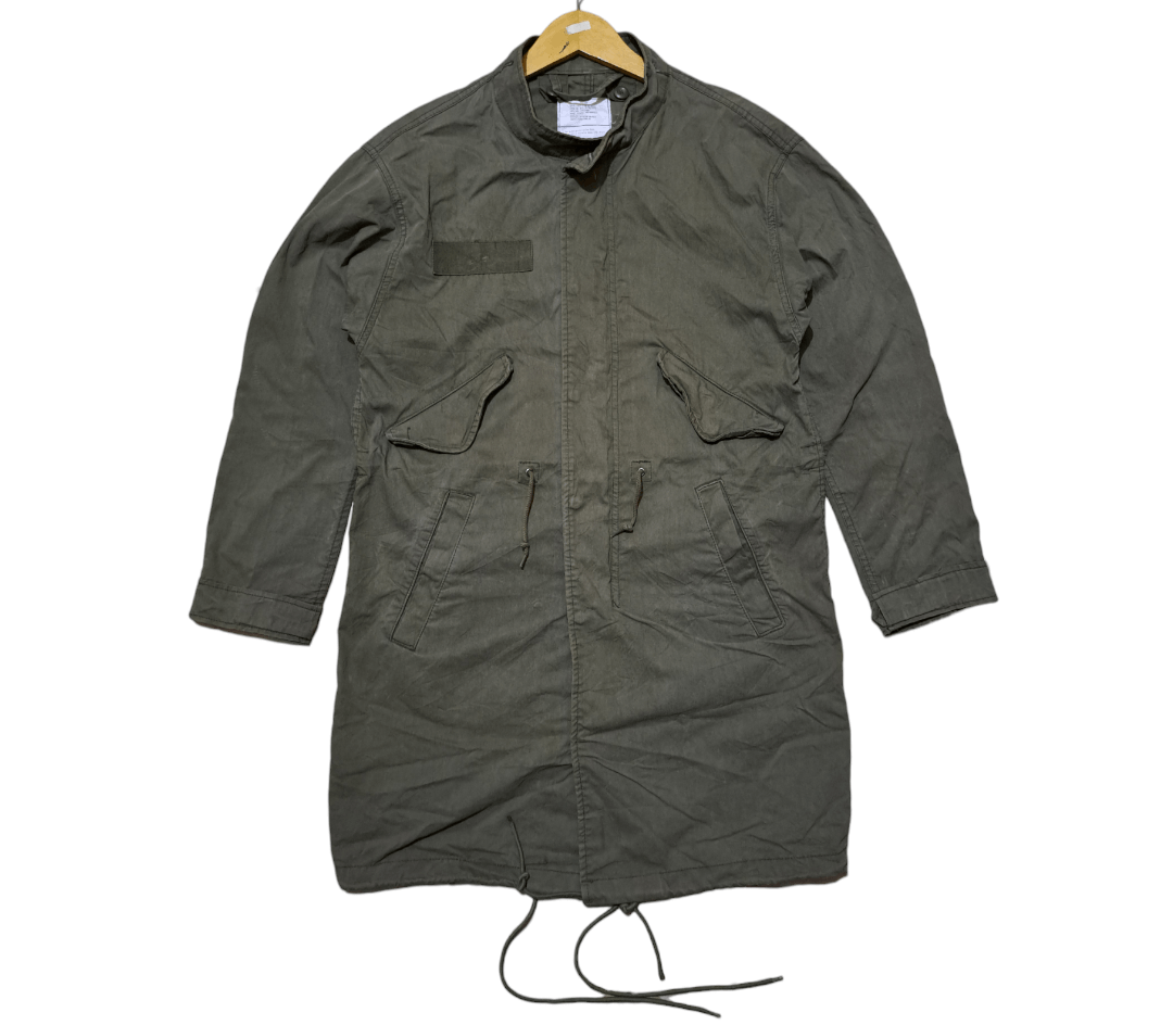 image of Alpha Industries x Buzz Ricksons Vintage M-51 Fishtail Parka Jacket in Olive Green, Men's (Size XS)