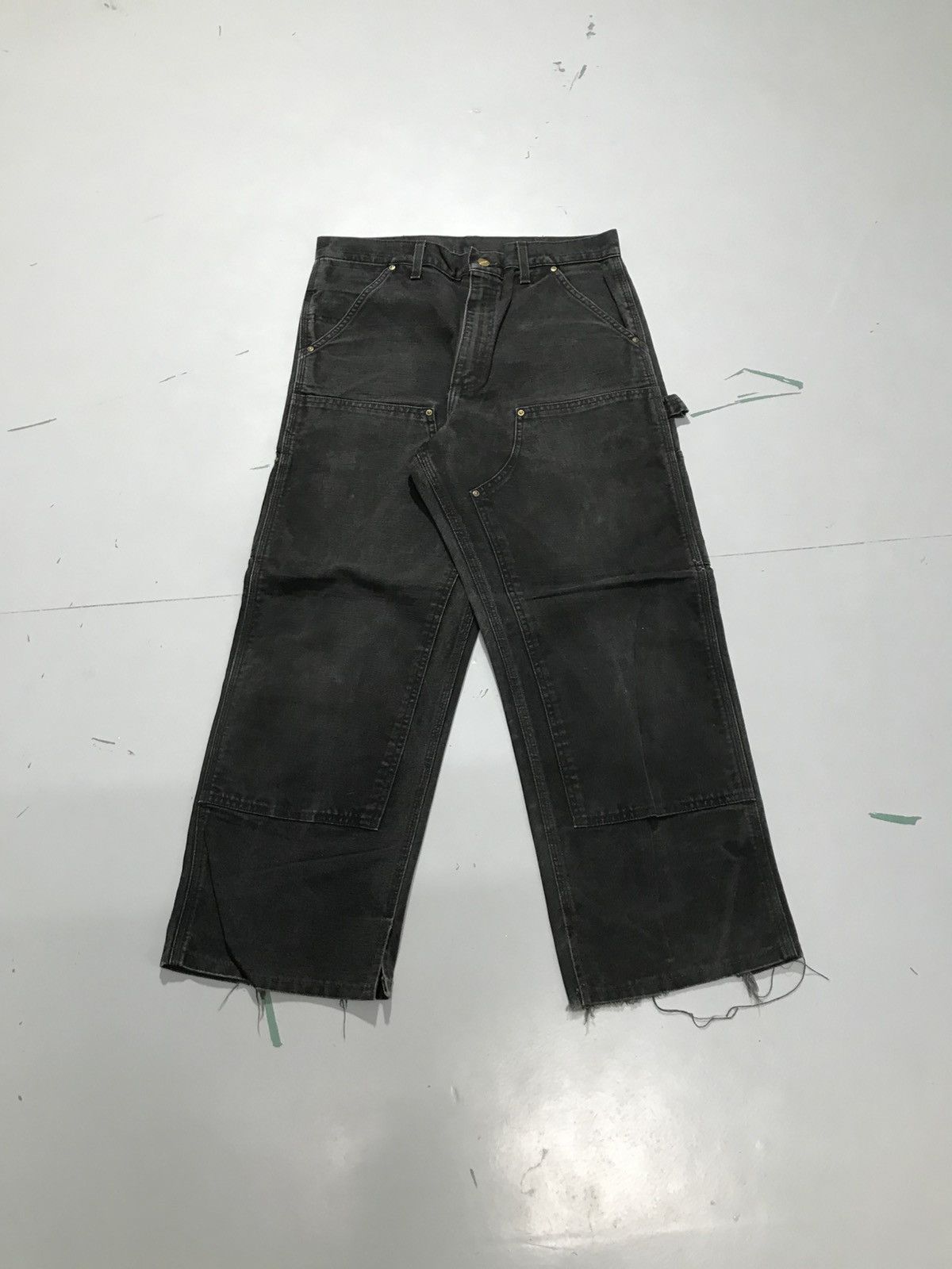 Vintage carhartt B01 BLK double knee workwear