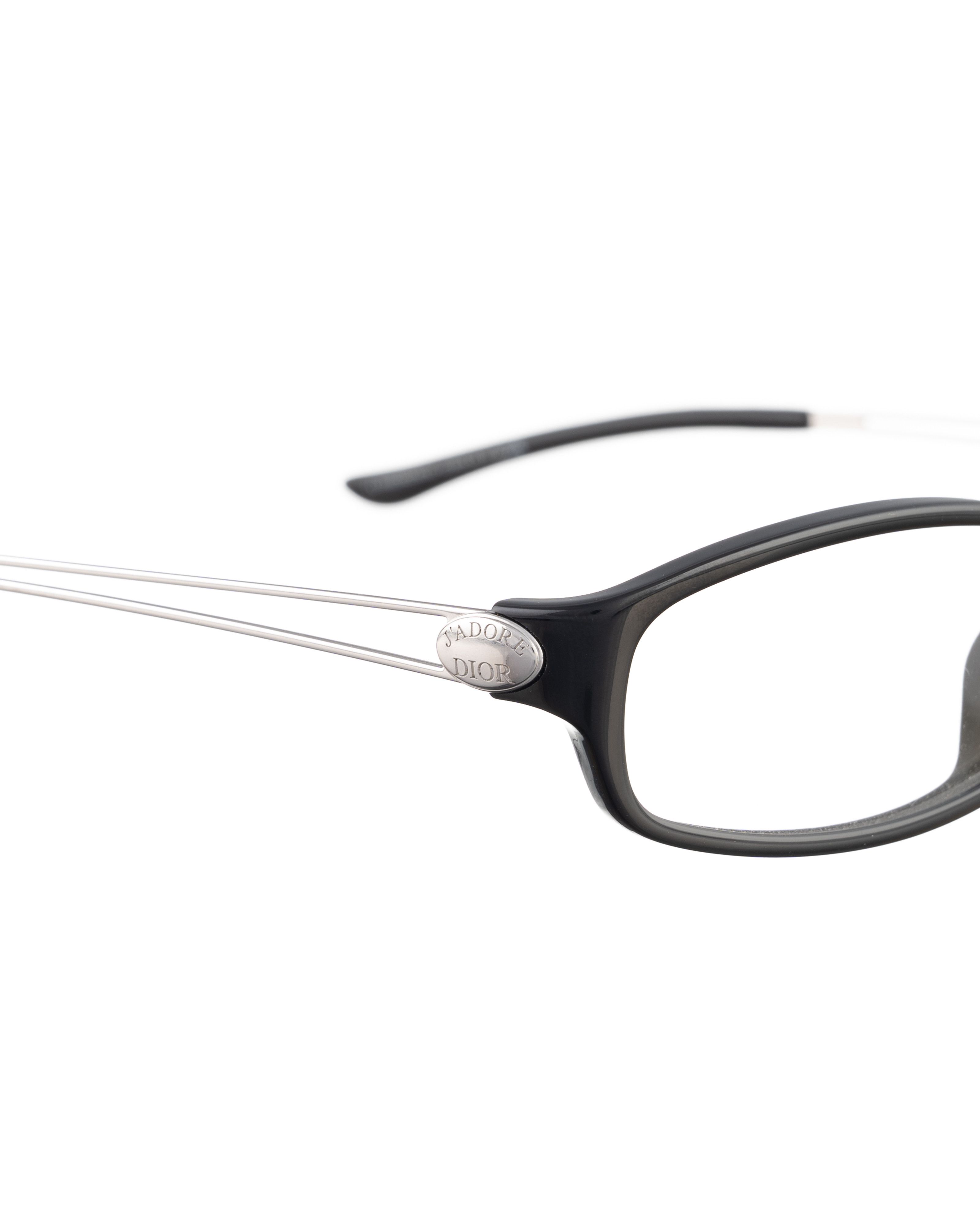 Dior Dior 00s Black Classic Glasses with Silver Temples Size ONE SIZE - 3 Thumbnail