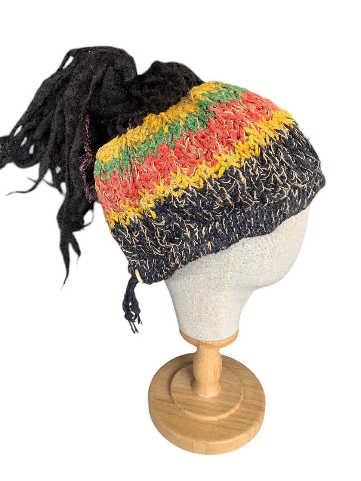 Kapital RARE HIPPIES STYLE 🌈 Amina Rasta Crochet knit Beanie Hats Size ONE SIZE - 4 Thumbnail