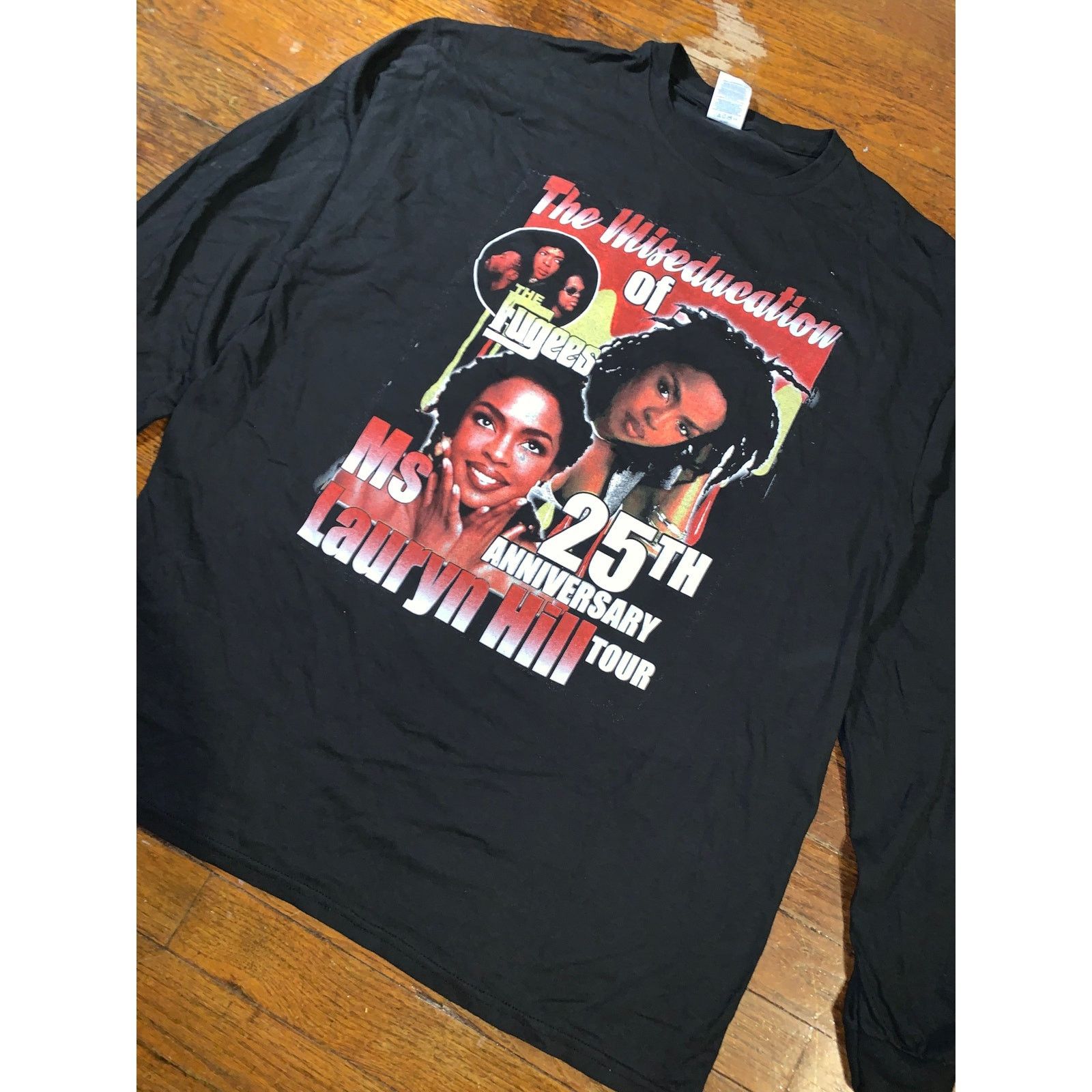 Rap Tees Ms Lauryn Hill 25th Anniversary Tour Long Sleeve Black XL Size US XL / EU 56 / 4 - 3 Thumbnail