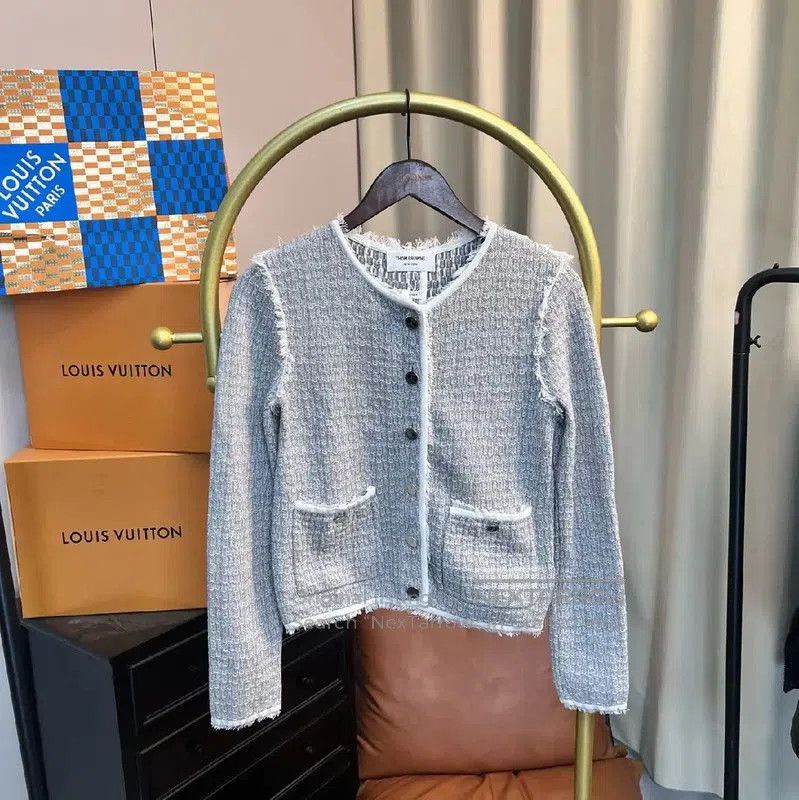 Thom Browne Thom Browne Gray Women's Cardigan . Size M / US 6-8 / IT 42-44 - 1 Thumbnail