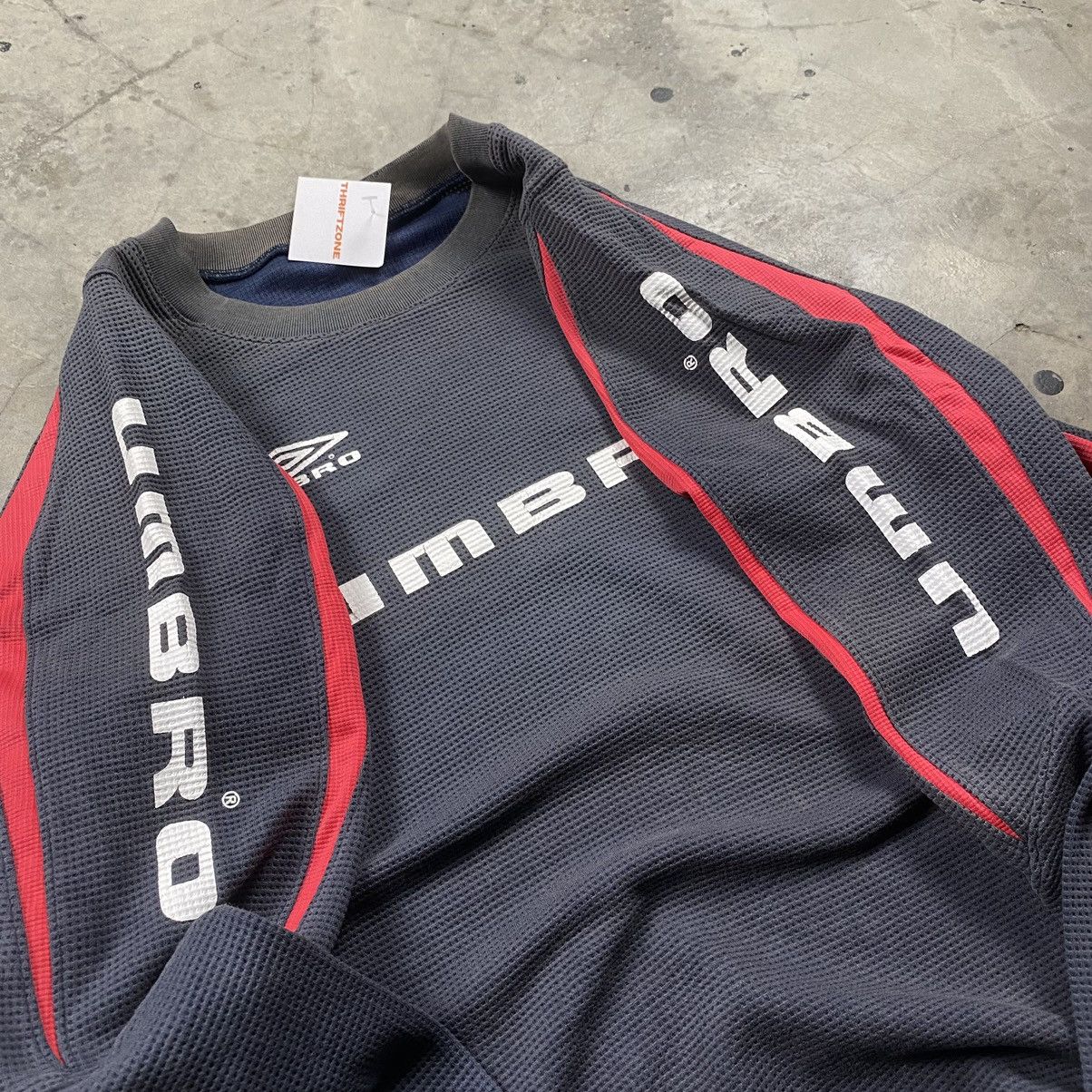 Umbro × Vintage Rare 90s Umbro Descente Japan Distressed Crewneck Size US L / EU 52-54 / 3 - 5 Thumbnail