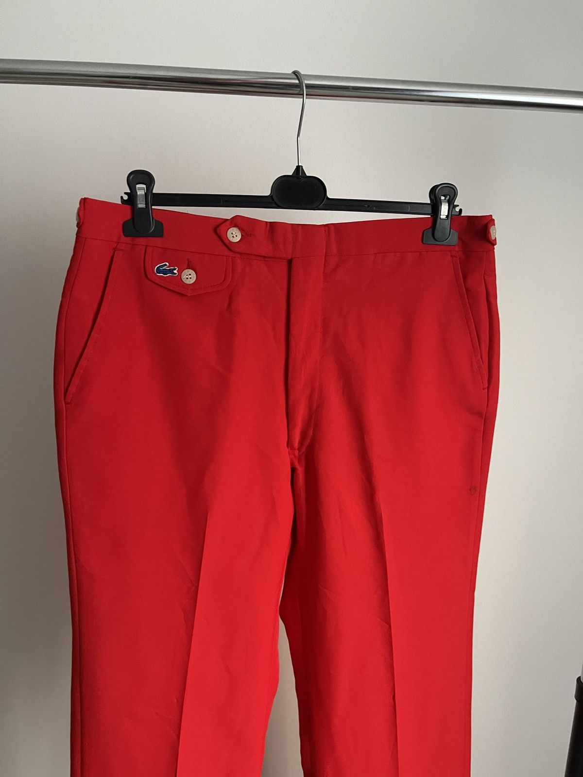 Lacoste Lacoste izod vintage classic men's red pants trousers Size 42R - 2 Thumbnail