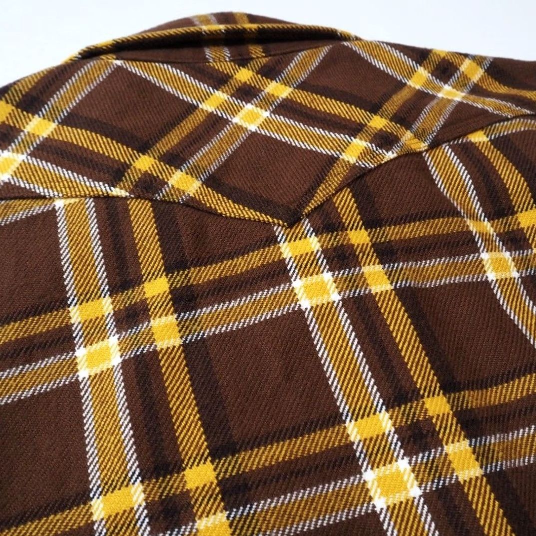 Iron Heart IRON HEART Western Shirt XL Ultra Heavy Flannel IHSH-372 Brown Mens Size US XL / EU 56 / 4 - 7 Thumbnail
