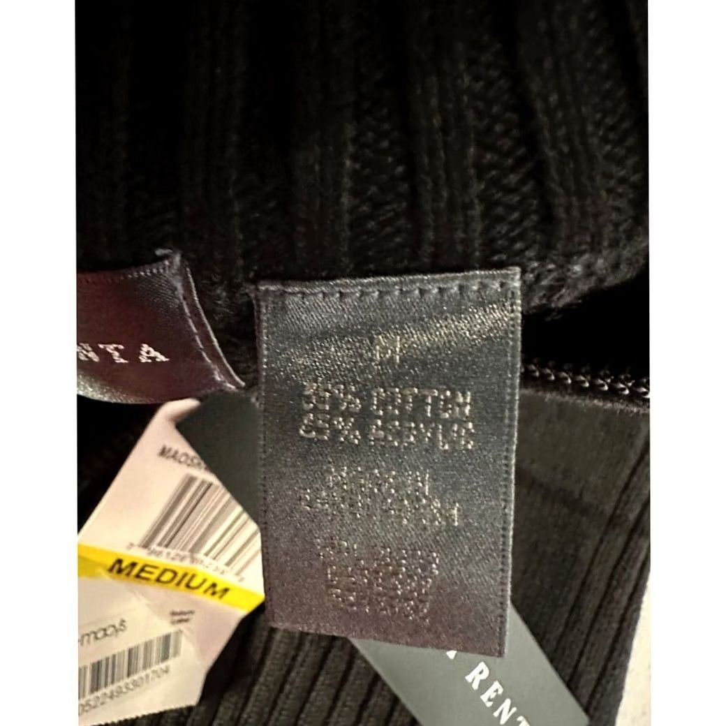 Oscar De La Renta Oscar de la Renta Sweater Pullover Quarter Zip Black Plaid Mens Medium NEW Size US M / EU 48-50 / 2 - 7 Thumbnail