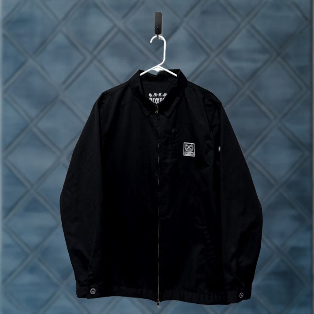 Vintage Dixxon Jacket Mens Large Black Canvas Bomber Zip Pockets Lined Cotton Blend Outdoor Casual Workwear Shirt/Coat Size US L / EU 52-54 / 3 - 1 Thumbnail