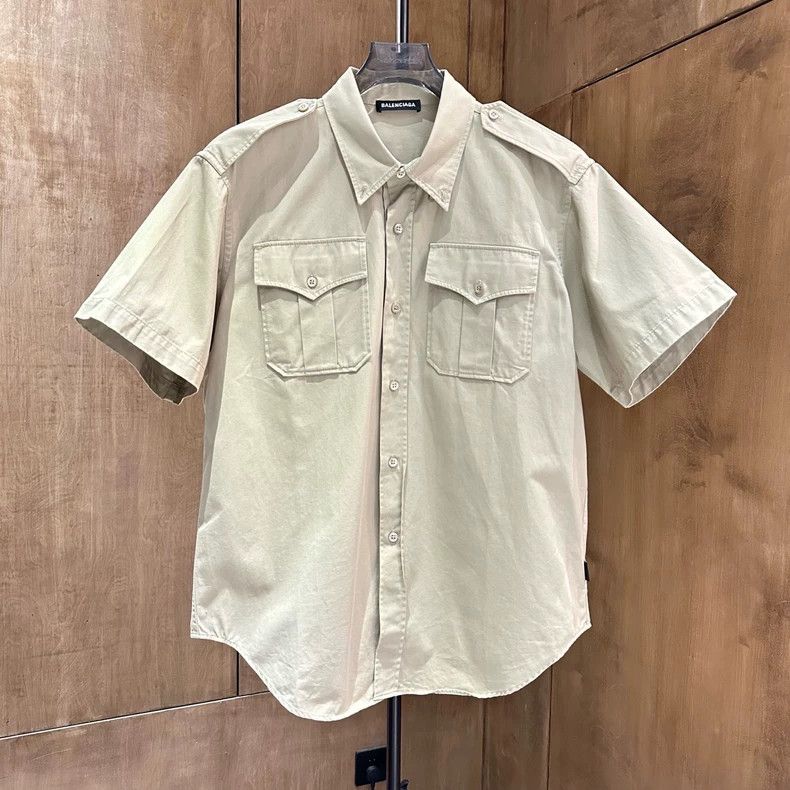 Balenciaga Balenciaga Tactical short-sleeved shirt with logo behind k Size US XXS / EU 40 - 1 Thumbnail