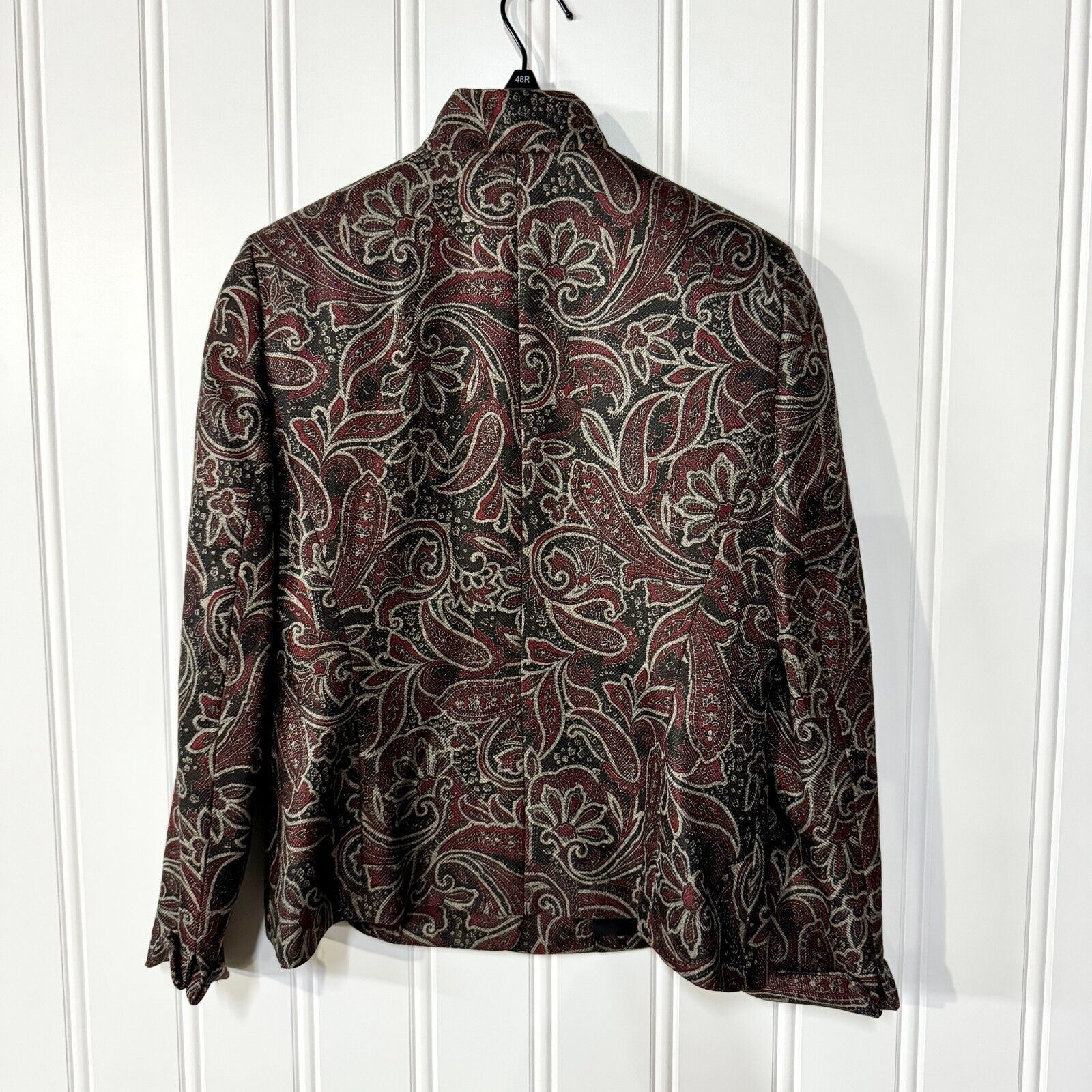 Vintage Vintage Le Suit Paisley Brown Button Collared Blazer Size 8 Size M / US 6-8 / IT 42-44 - 4 Thumbnail