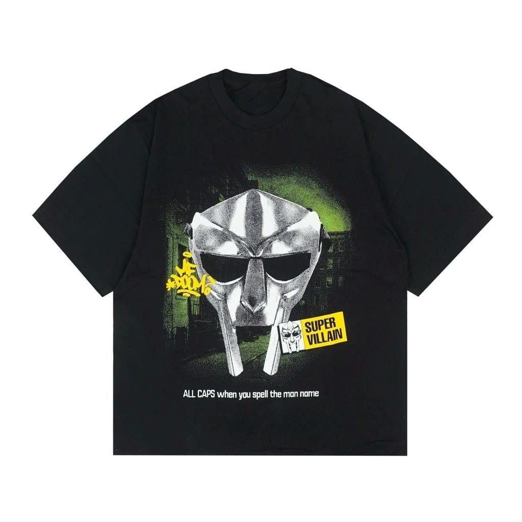 MF Doom × Rap Tees MF Doom Tee Mask Black Size US L / EU 52-54 / 3 - 1 Thumbnail