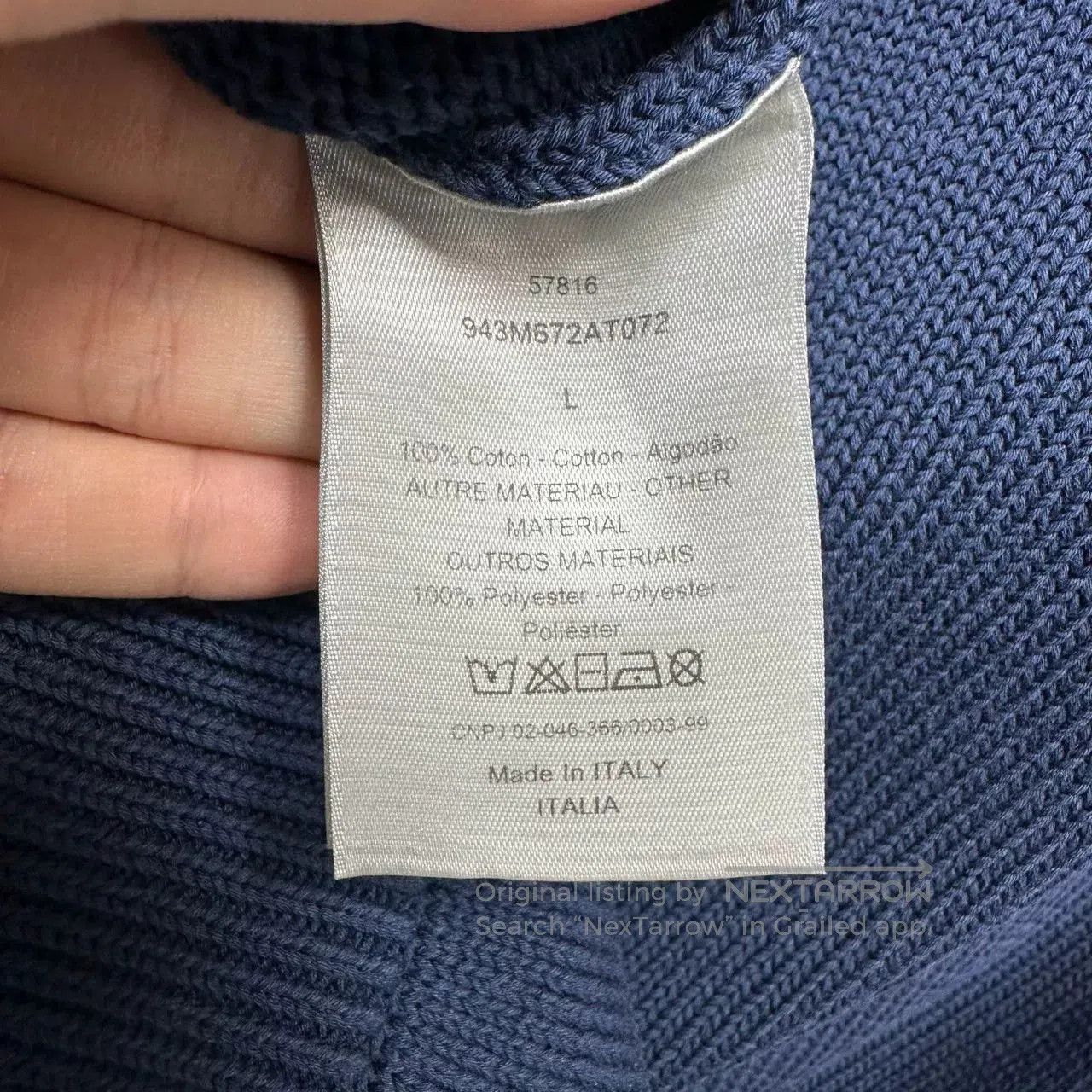 Dior dior knitted sweater with logo accents. Size US L / EU 52-54 / 3 - 5 Thumbnail