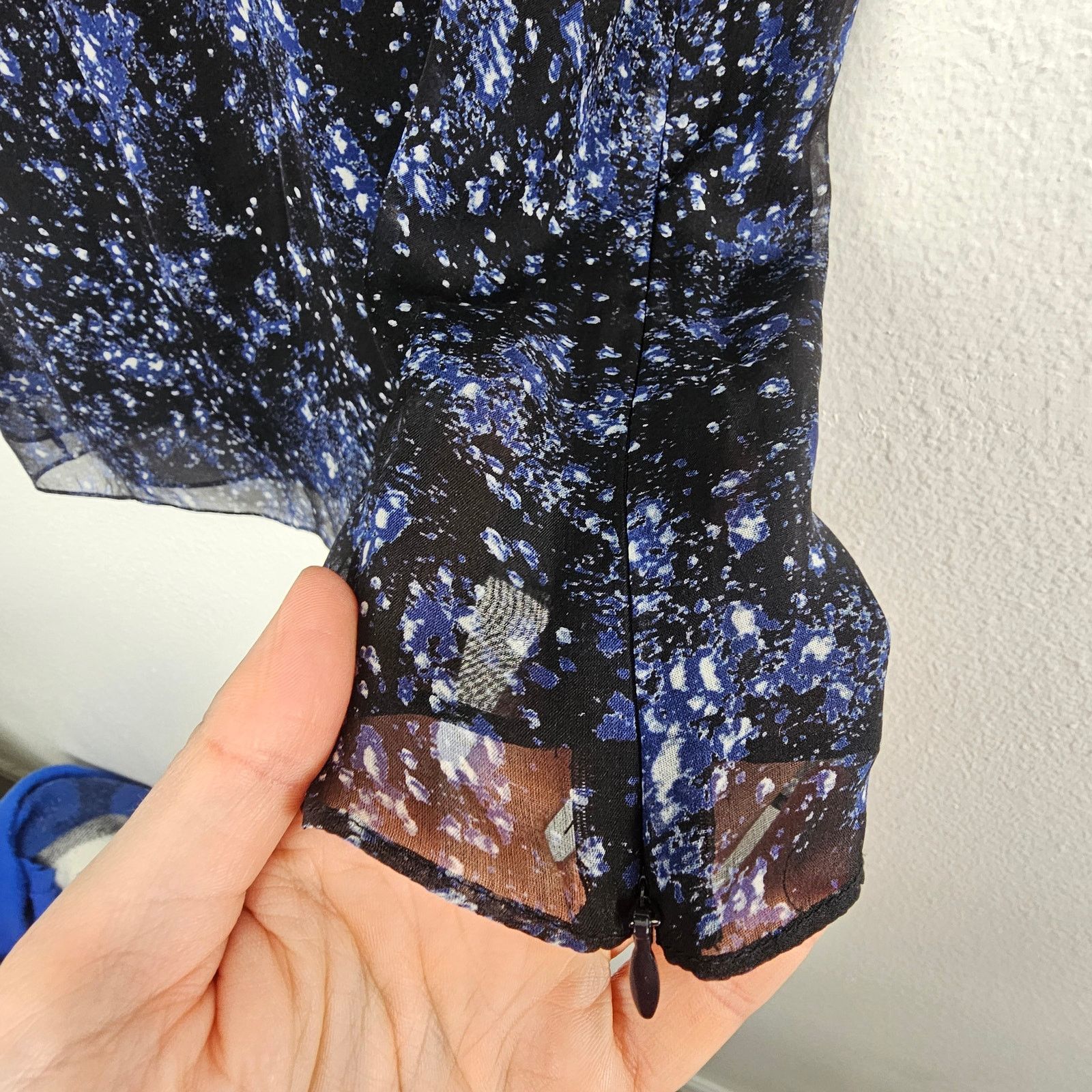 Lafayette 148 Lafayette 148 Women Silk Celestial Overlay Sleeveless Blouse Size XL / US 12-14 / IT 48-50 - 6 Thumbnail