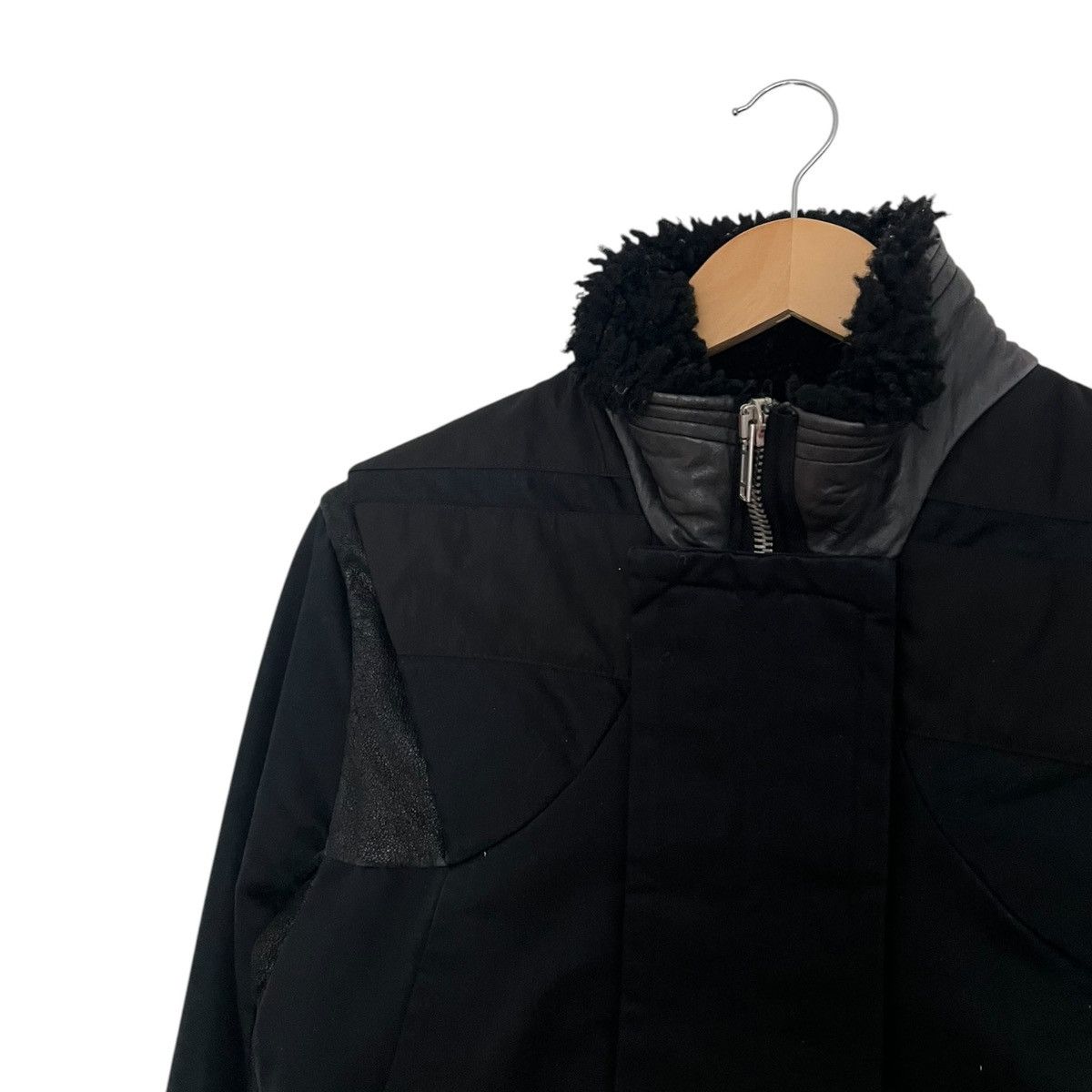 Rick Owens Rick Owen’s fw08 removable placket leather jacket Size US XS / EU 42 / 0 - 2 Thumbnail