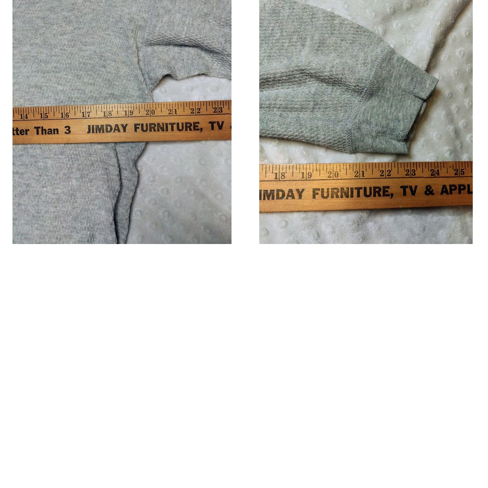Vintage J.E. Morgan Vintage Long Johns Thermal Long Sleeve Waffle Shirt Sz 3XL Tall USA Gray Crew Neck Knit 90s Mens Shirt Size US XXL / EU 58 / 5 - 8 Thumbnail