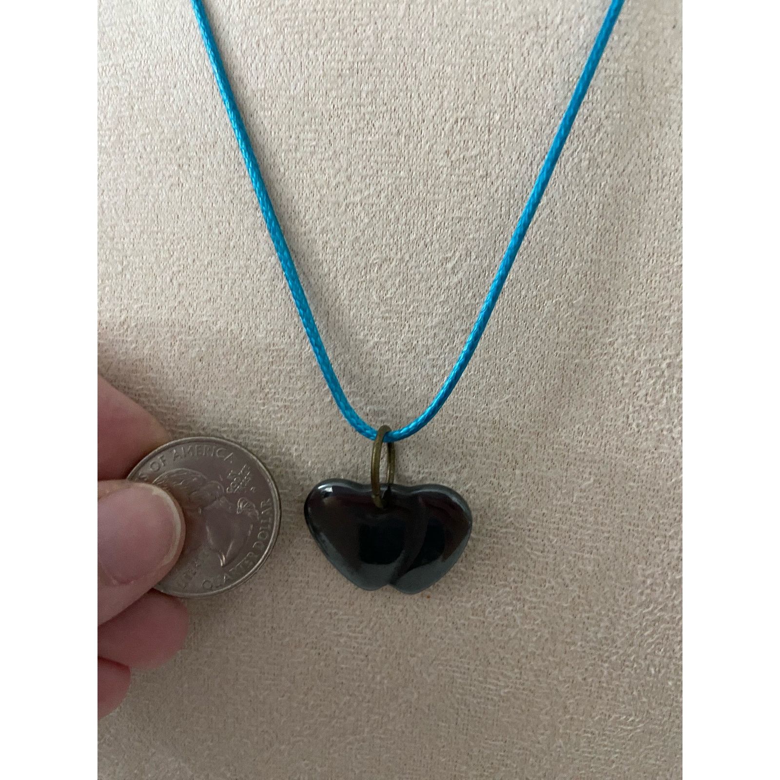 Other gray heart pendant necklace Size ONE SIZE - 3 Thumbnail