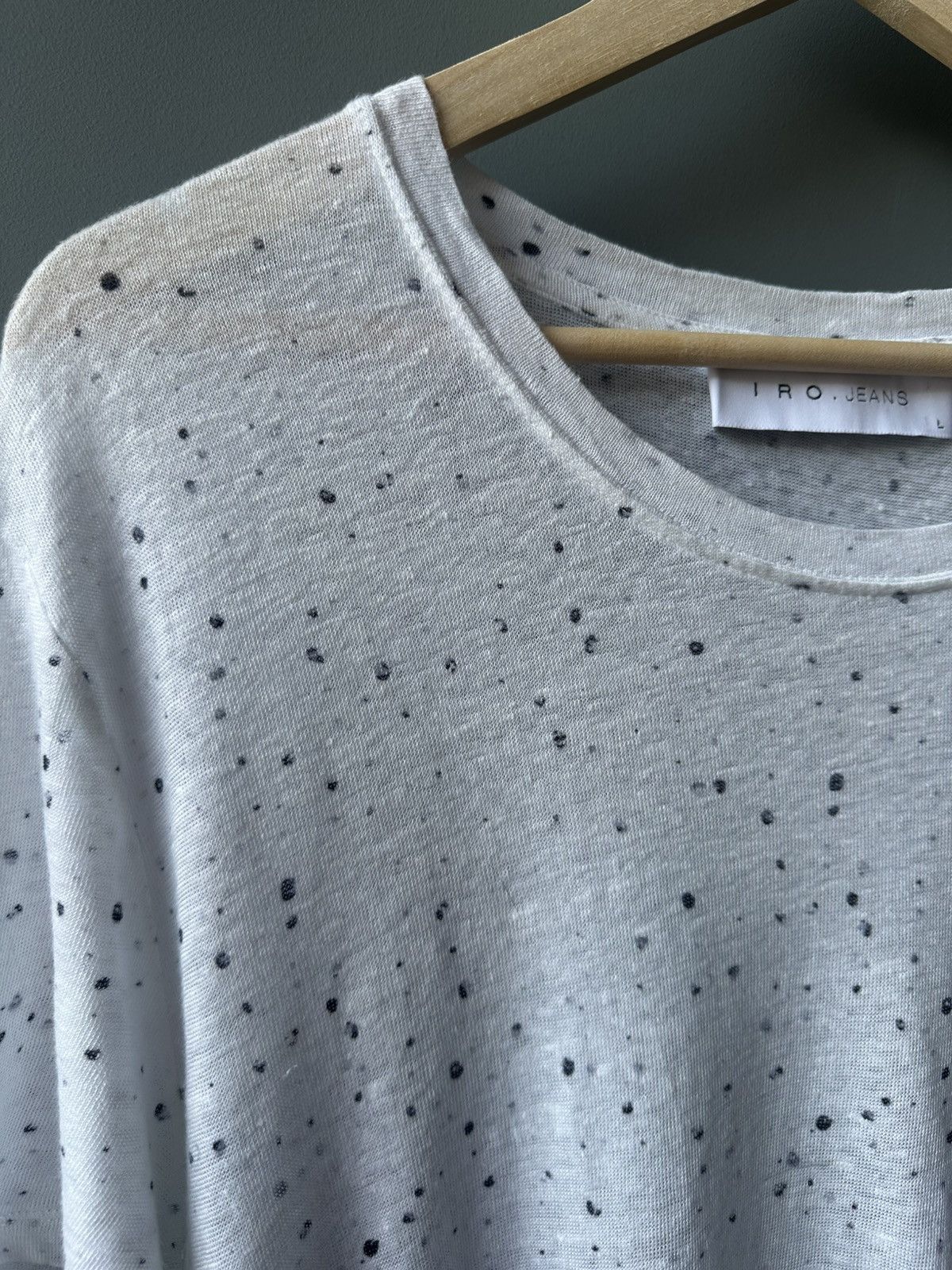 Iro IRO Paris White Linen T-Shirt Size L Size US L / EU 52-54 / 3 - 3 Thumbnail