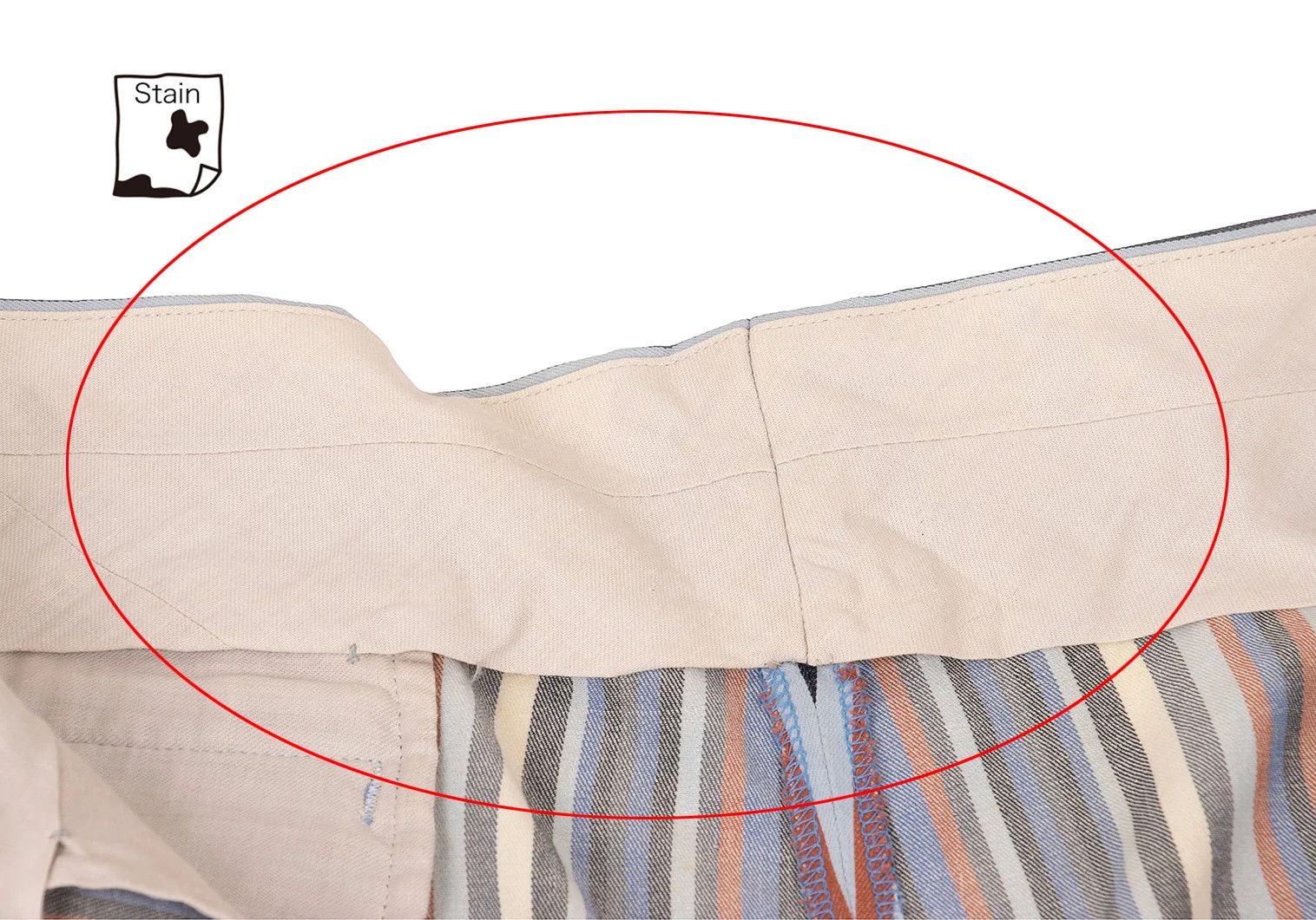 Issey Miyake Cotton Stripe Pants in Blue Multi, Size L Size US 38 / EU 54 - 7 Thumbnail
