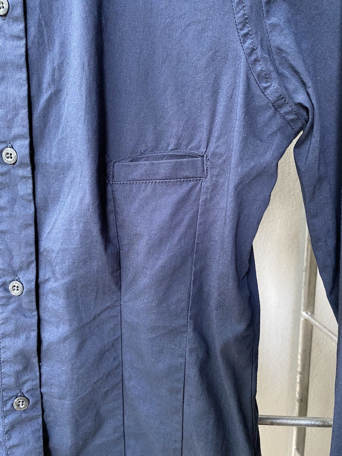 Diesel DIESEL Slim-Fit Blue Long Sleeve Shirt for Women Size M / US 6-8 / IT 42-44 - 16 Thumbnail