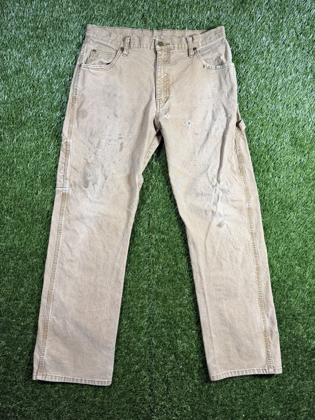 Dickies Vintage 90s Dickies Faded Baggy Fall Utility Carpenter Pants Size US 34 / EU 50 - 4 Thumbnail