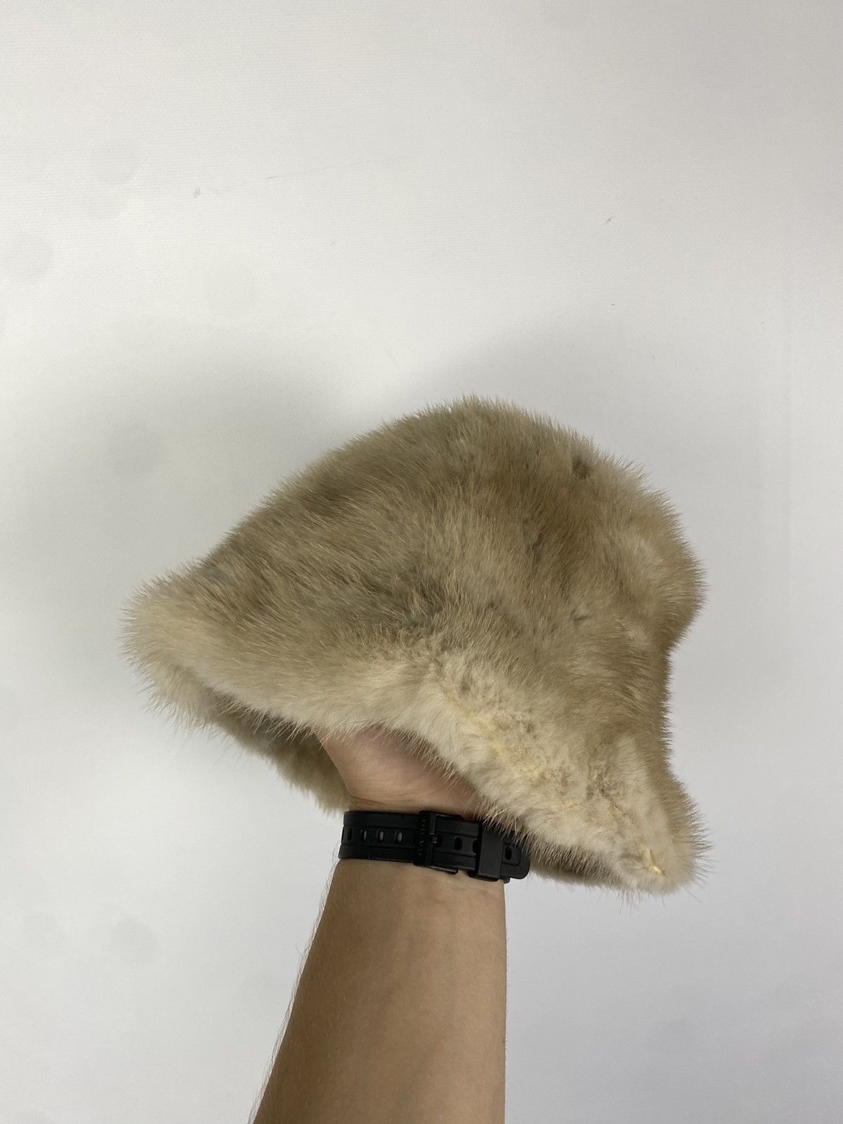 Hysteric Glamour × Japanese Brand Y2K Panama Vintage Fuzzy Hat Mohair Ushanka Beauty Beast Size ONE SIZE - 3 Thumbnail