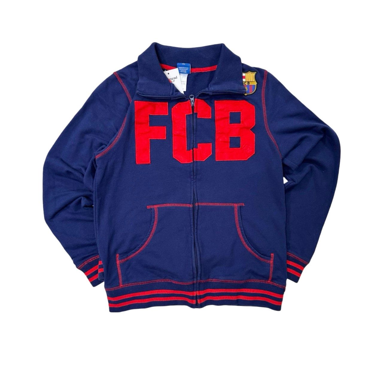 Vintage Vintage FC Barcelona Zip Up Soccer Sweater Size US M / EU 48-50 / 2 - 1 Thumbnail